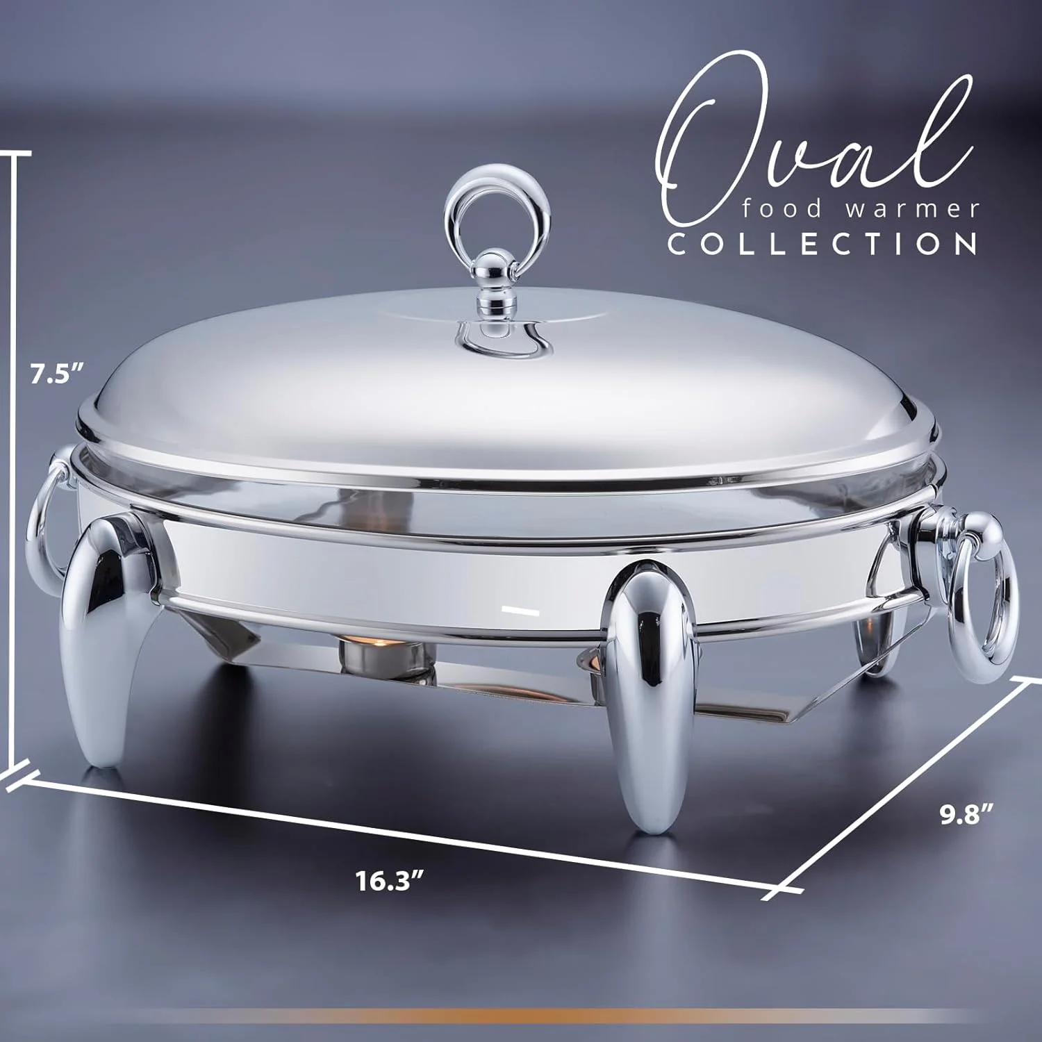 ظرف گرم نگهدارنده غذا گالاشیلد 3 کوارت | گرم کننده غذا برای مهمانی ها، ظرف سرو شیشه ای مقاوم در برابر حرارت فر با پایه و درب استیل ضد زنگ ظرف گرم نگهدارنده غذا گالاشیلد 3 کوارت | گرم کننده غذا برای مهمانی ها، ظرف سرو شیشه ای مقاوم در برابر حرارت فر با پایه و درب استیل ضد زنگ