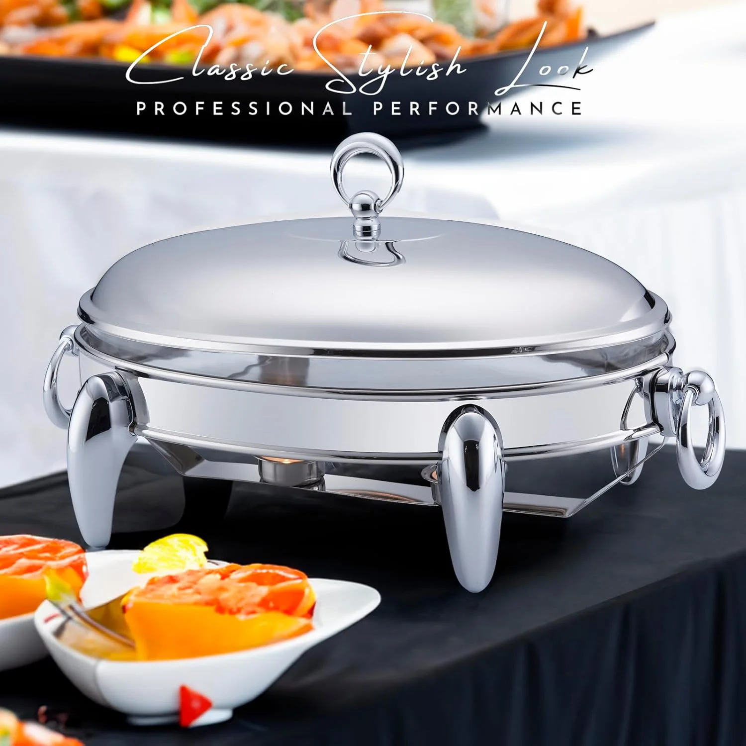 ظرف گرم نگهدارنده غذا گالاشیلد 3 کوارت | گرم کننده غذا برای مهمانی ها، ظرف سرو شیشه ای مقاوم در برابر حرارت فر با پایه و درب استیل ضد زنگ ظرف گرم نگهدارنده غذا گالاشیلد 3 کوارت | گرم کننده غذا برای مهمانی ها، ظرف سرو شیشه ای مقاوم در برابر حرارت فر با پایه و درب استیل ضد زنگ