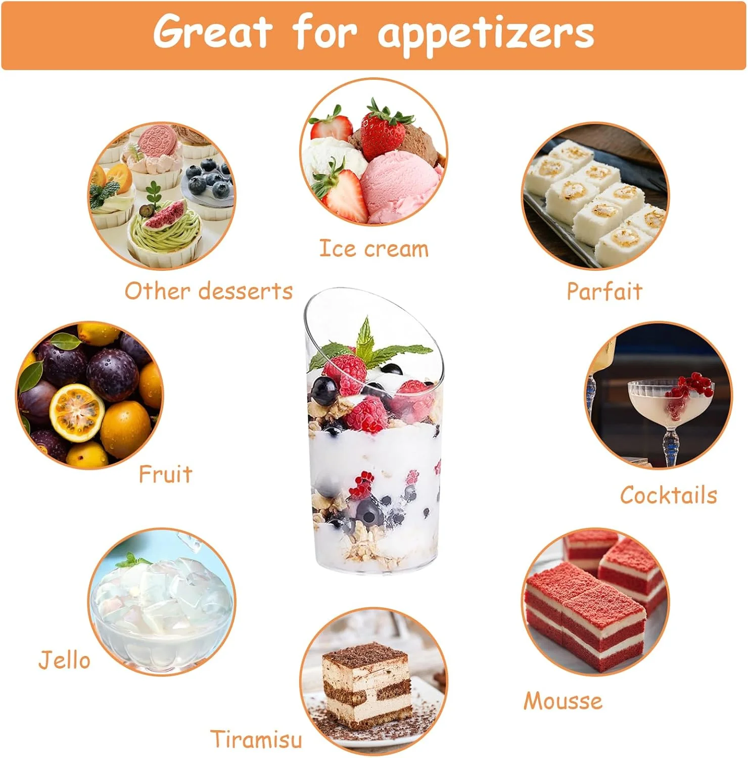 بسته 100 عددی مینی کاسه دسر پلاستیکی FWEEK، فنجان دسر پلاستیکی 65 میلی لیتری، فنجان دسر برای موس، پودینگ، دسر، عروسی، جشن تولد بسته 100 عددی مینی کاسه دسر پلاستیکی FWEEK، فنجان دسر پلاستیکی 65 میلی لیتری، فنجان دسر برای موس، پودینگ، دسر، عروسی، جشن تولد