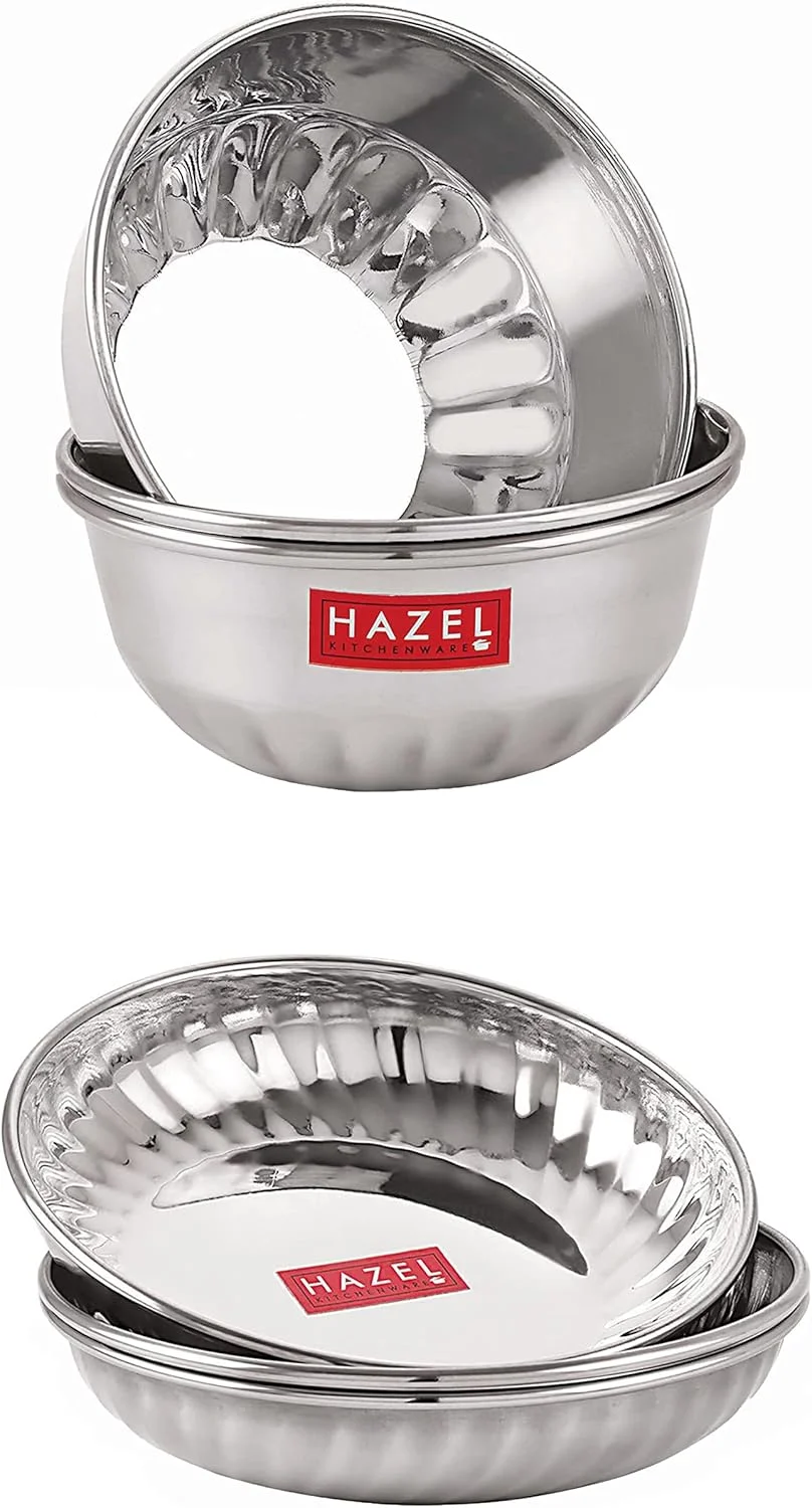 کاسه دسر HAZEL (استیل ضد زنگ (بشقاب و کاسه)، ست 6 عددی (3 عدد کاسه: 220 میلی لیتر، 3 عدد بشقاب: 200 میلی لیتر)) کاسه دسر HAZEL (استیل ضد زنگ (بشقاب و کاسه)، ست 6 عددی (3 عدد کاسه: 220 میلی لیتر، 3 عدد بشقاب: 200 میلی لیتر))