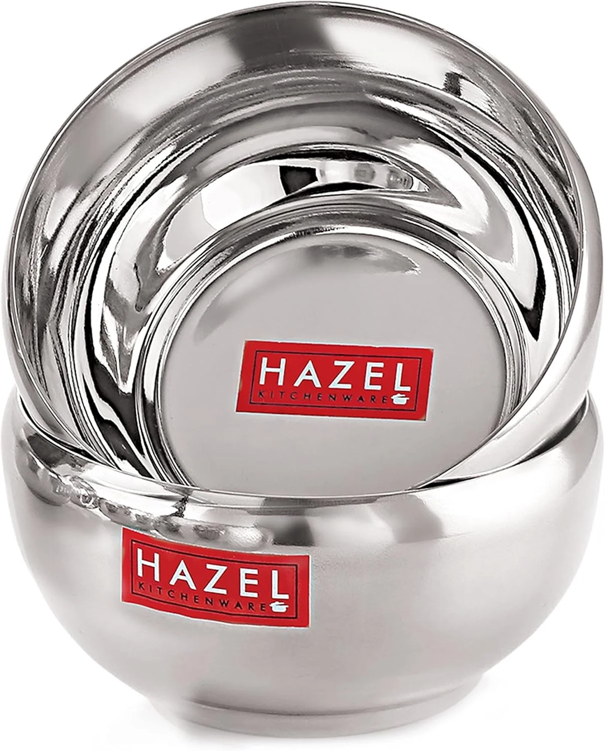 ست کاسه سرو 2 عددی HAZEL | کاسه استیل برای دسر، غلات، اسموتی | ست کاتوری استیل 2 عددی | 100 میلی لیتر، نقره ای ست کاسه سرو 2 عددی HAZEL | کاسه استیل برای دسر، غلات، اسموتی | ست کاتوری استیل 2 عددی | 100 میلی لیتر، نقره ای