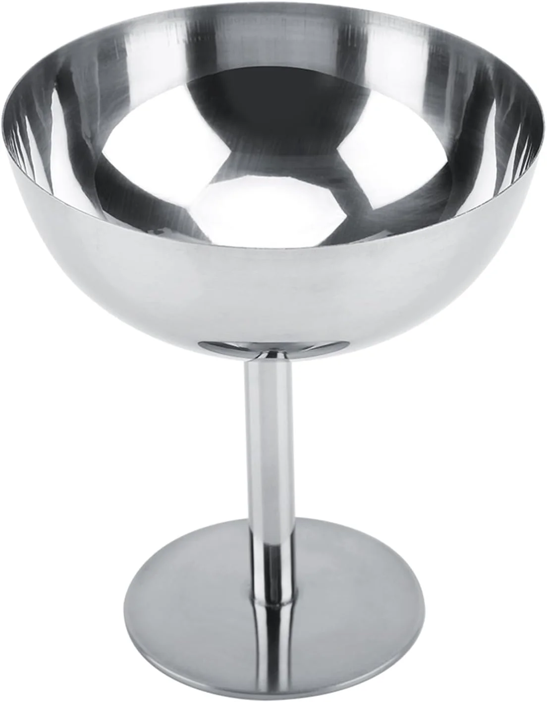 جام بستنی هبوک، جام های دسر استیل ضد زنگ، کاسه های دسر، کاسه های بستنی، لیوان های دسر قابل استفاده مجدد، جام های پایه بلند سس برای سالاد، میوه، پودینگ