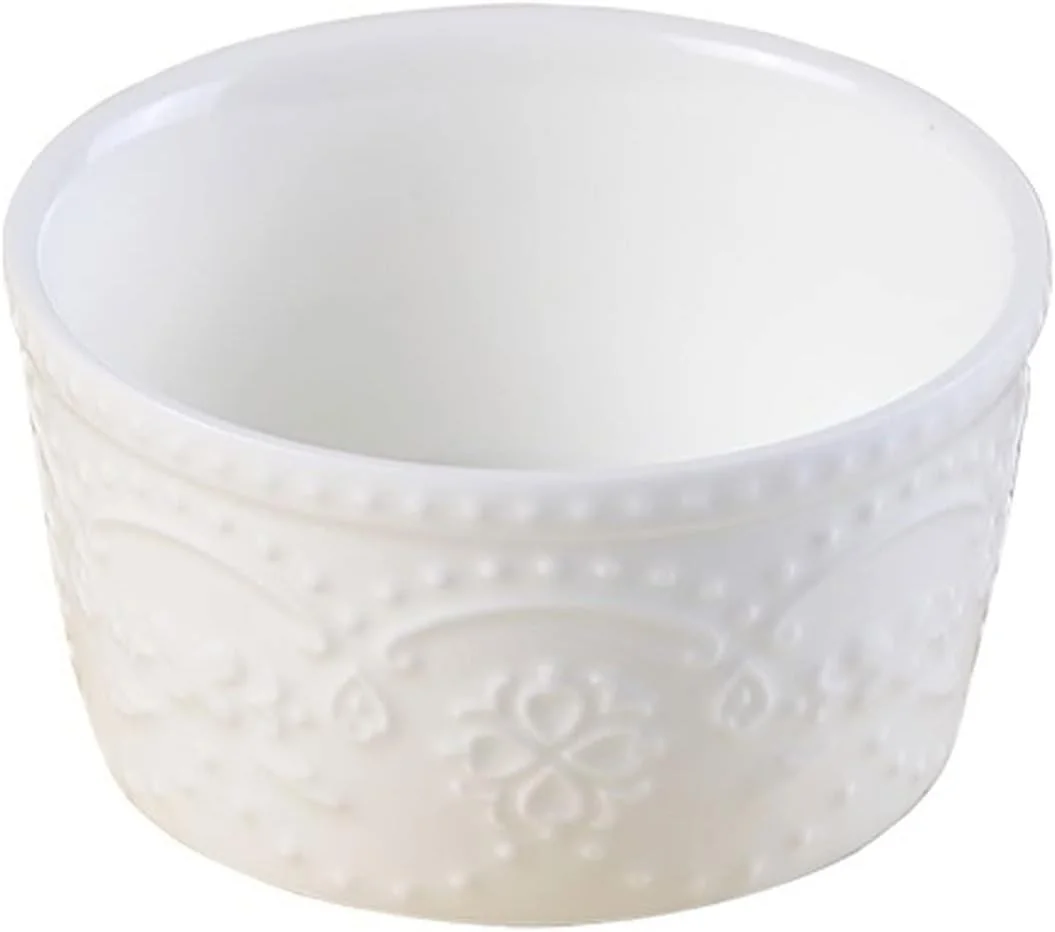 کاسه هودور، کاسه پخت سرامیکی سفید طرح دار برای دسر و پودینگ، کاسه کوچک برای سس، کاسه بستنی کاسه هودور، کاسه پخت سرامیکی سفید طرح دار برای دسر و پودینگ، کاسه کوچک برای سس، کاسه بستنی