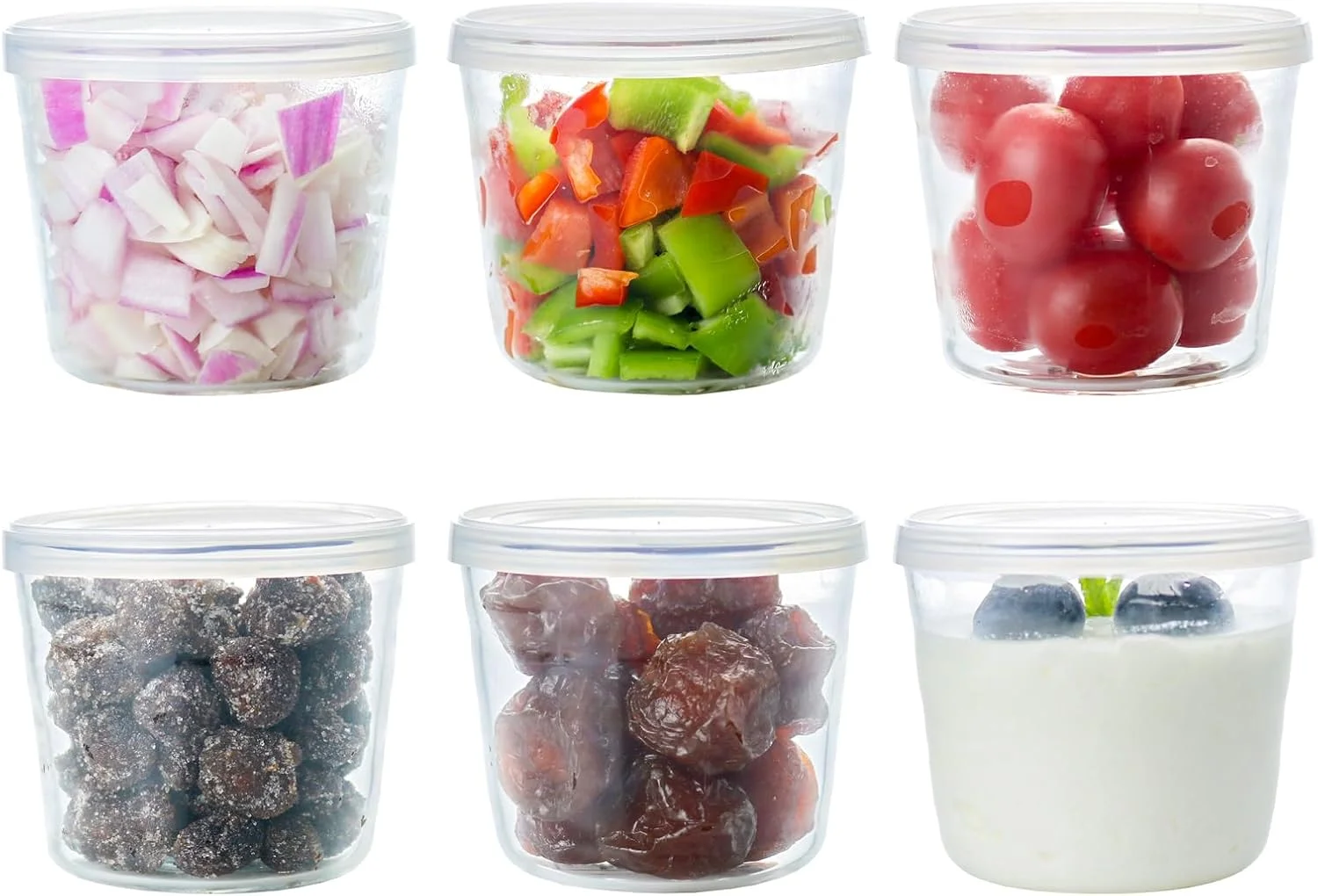 کاسه های شیشه ای کوچک هیل اسپرینگ با درب های جداشدنی، ست 6 عددی، کاسه دسر برای پودینگ و ژله، ظروف شفاف 200 میلی لیتری برای آماده سازی غذا، پخت و پز و نگهداری مواد غذایی کاسه های شیشه ای کوچک هیل اسپرینگ با درب های جداشدنی، ست 6 عددی، کاسه دسر برای پودینگ و ژله، ظروف شفاف 200 میلی لیتری برای آماده سازی غذا، پخت و پز و نگهداری مواد غذایی