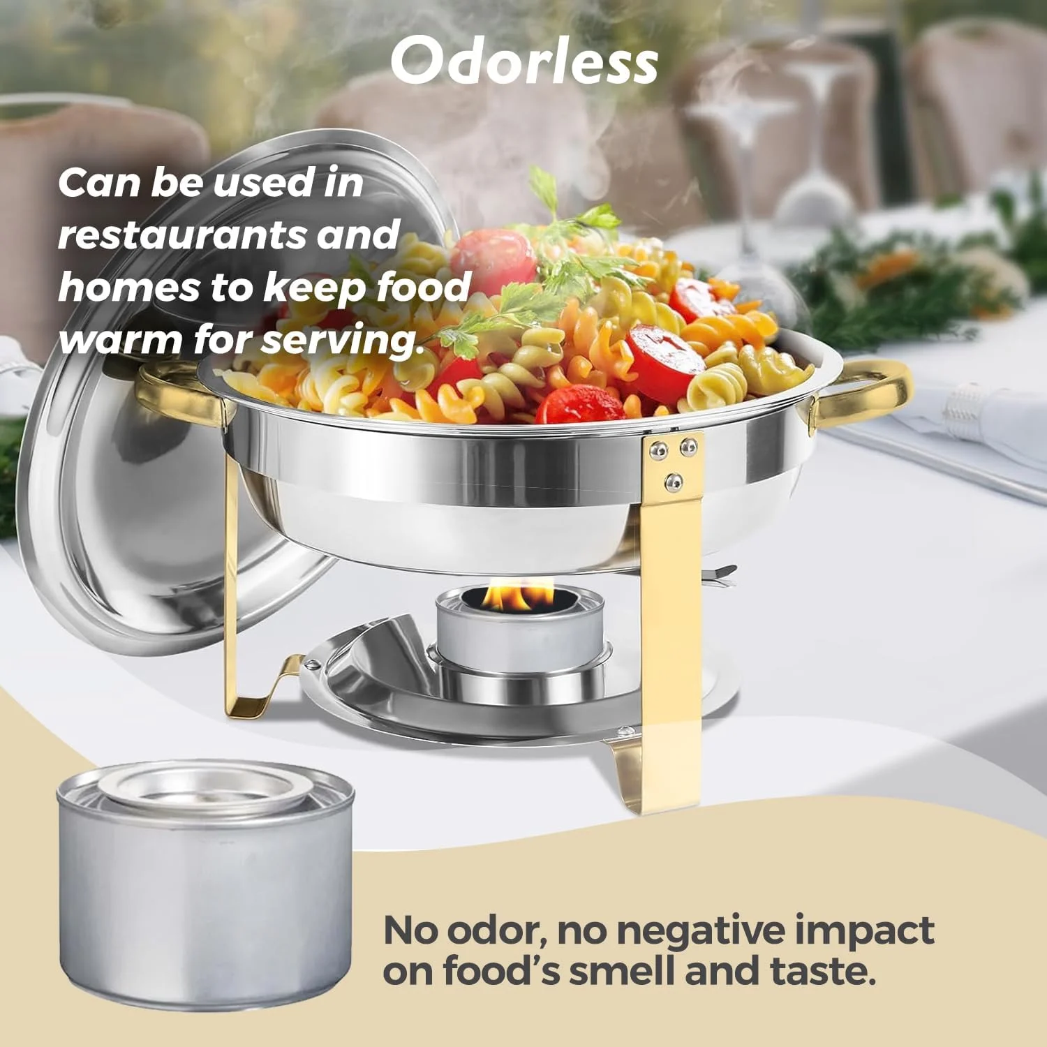 ژل سوختی گرمایشی هوشمند خانگی، بسته 10 عددی، غیر سمی و با حرارت طولانی مدت برای پذیرایی و بوفه، ایده آل برای رویدادهای فضای باز