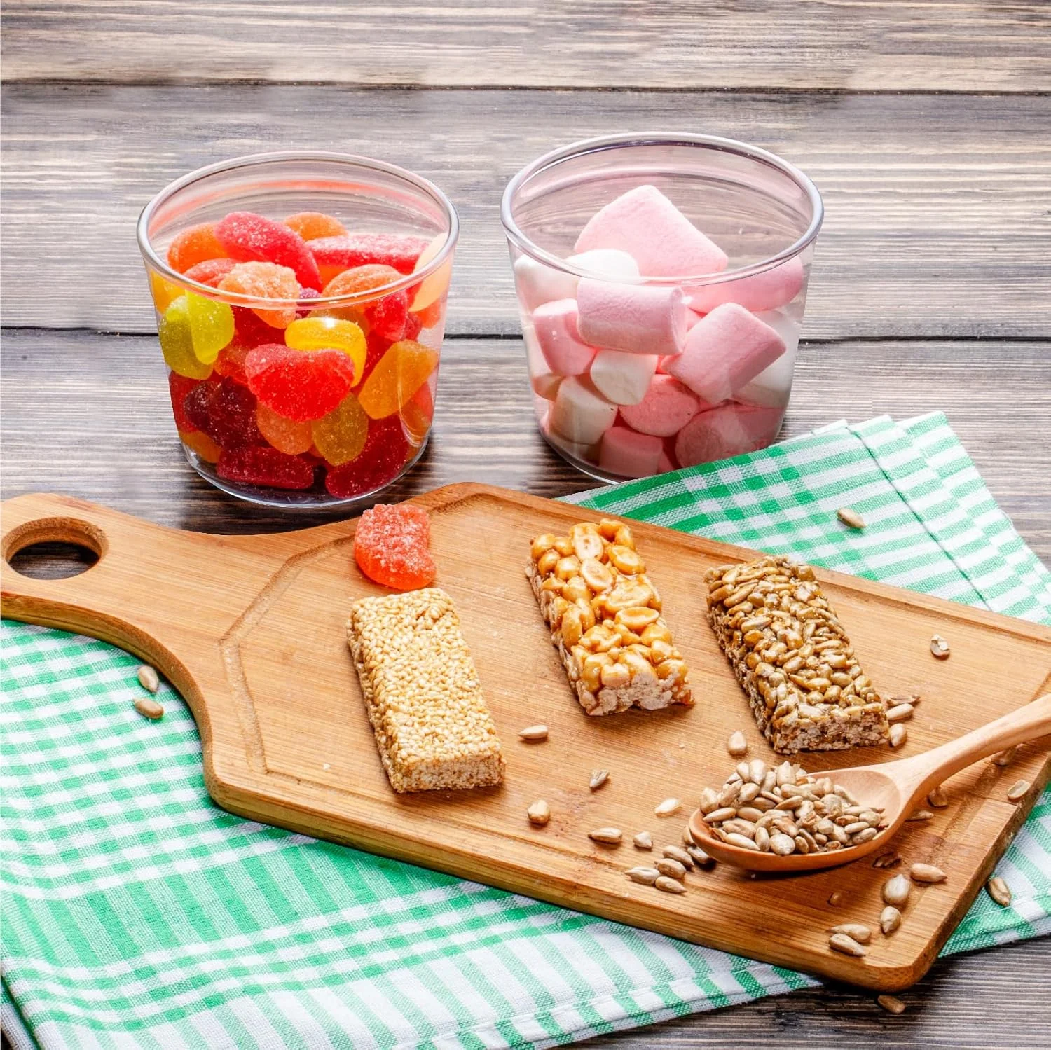 کاسه های شیشه ای کوچک هیل اسپرینگ با درب های جداشدنی، ست 6 عددی، کاسه دسر برای پودینگ و ژله، ظروف شفاف 200 میلی لیتری برای آماده سازی غذا، پخت و پز و نگهداری مواد غذایی