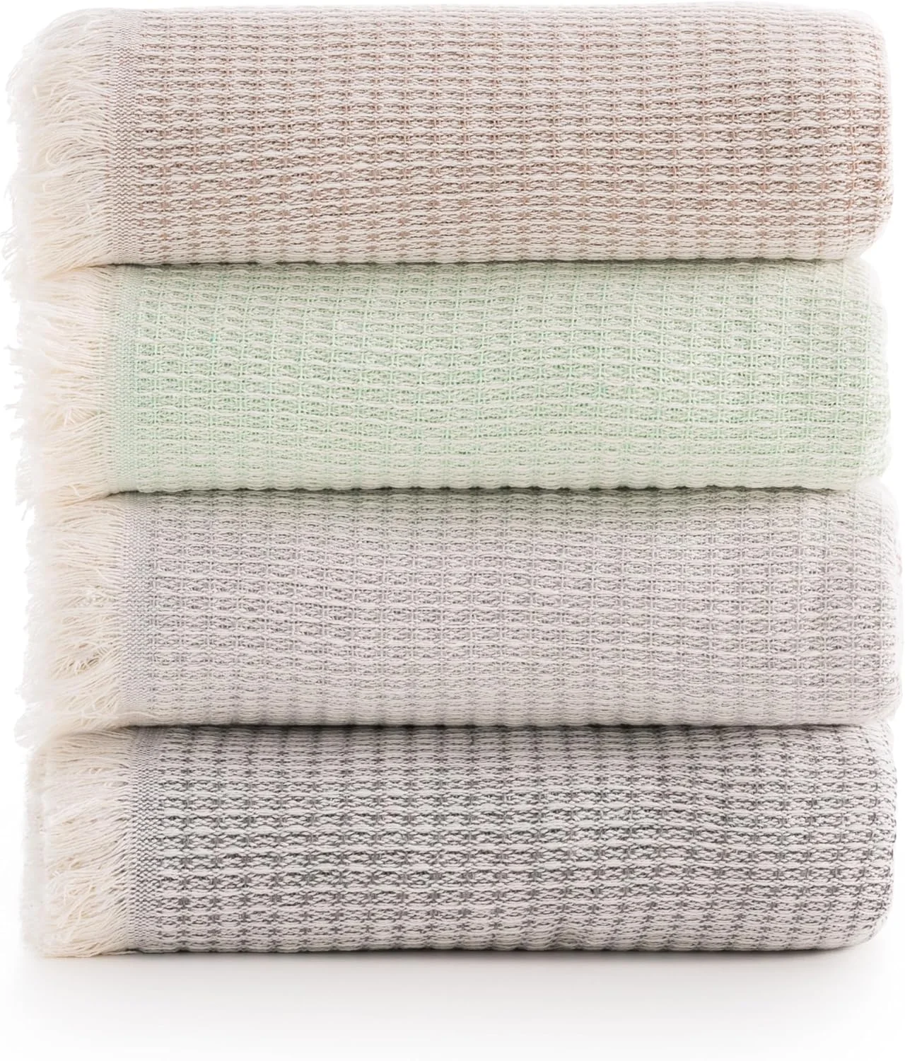 رو تختی چند منظوره تودوکاما، رو تختی، رو انداز تخت، رو انداز مبل، جاراپاس، وافل (180 x 260 سانتی متر و سبز)