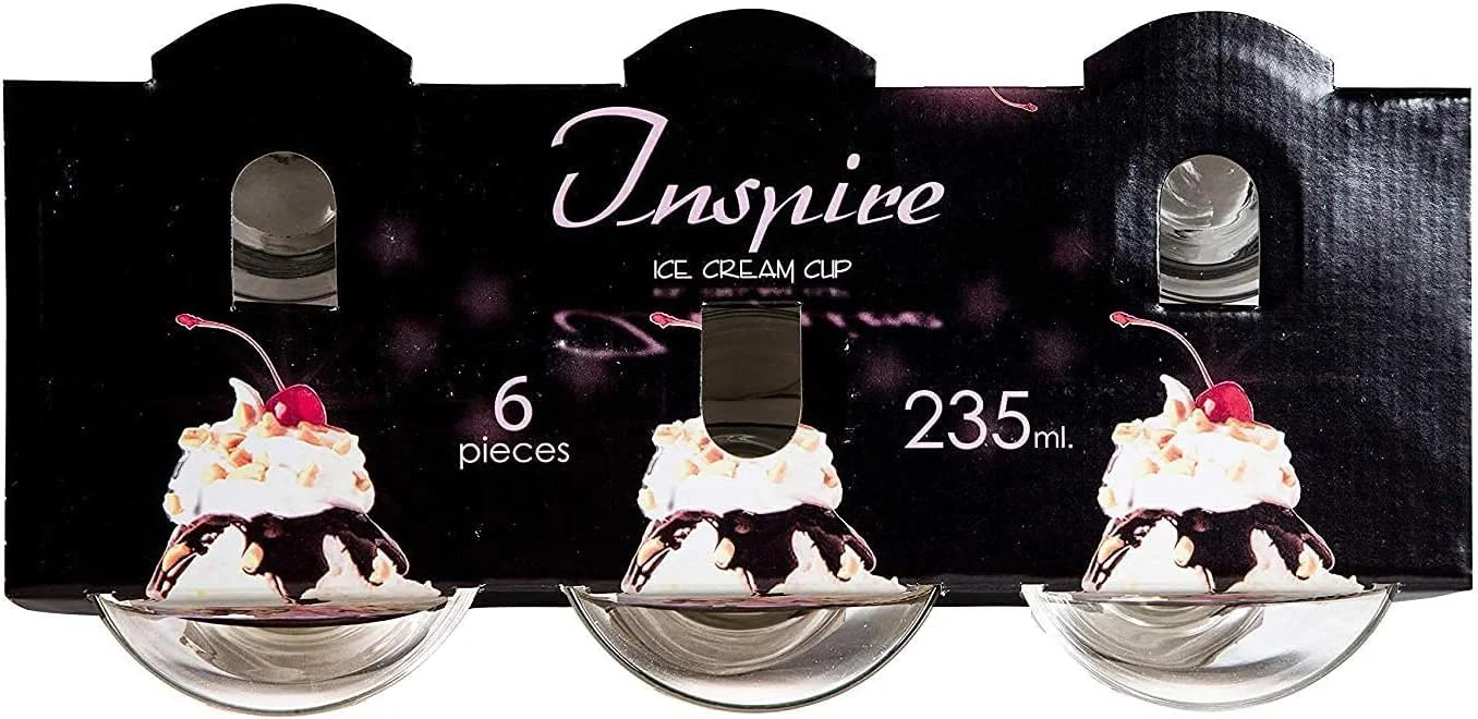 ظروف دسر/بستنی پایه دار شیشه ای Inspire (235 میلی لیتر) - بسته 6 عددی ظروف دسر/بستنی پایه دار شیشه ای Inspire (235 میلی لیتر) - بسته 6 عددی