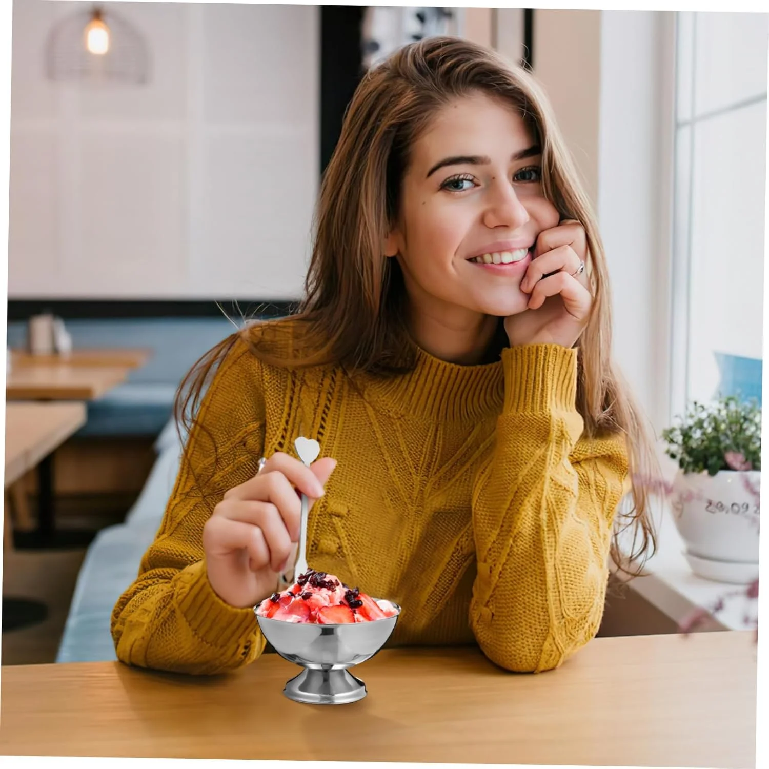 جام بستنی Ipetboom، جام سالاد، نگهدارنده اسنک، کاسه میوه، کاسه بستنی استیل ضد زنگ خلاقانه، جام دسر، میوه، اسنک، آب نبات، متوسط جام بستنی Ipetboom، جام سالاد، نگهدارنده اسنک، کاسه میوه، کاسه بستنی استیل ضد زنگ خلاقانه، جام دسر، میوه، اسنک، آب نبات، متوسط