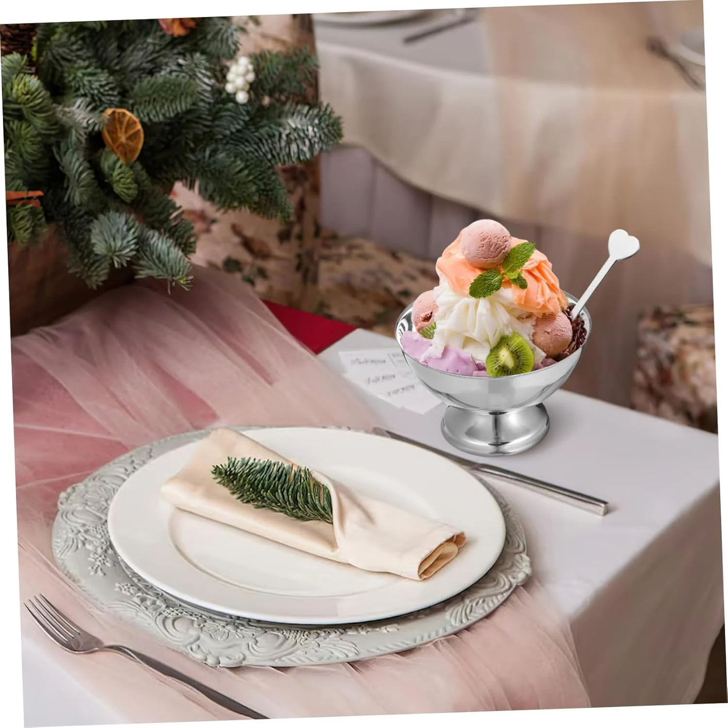 جام بستنی Ipetboom، جام سالاد، نگهدارنده اسنک، کاسه میوه، کاسه بستنی استیل ضد زنگ خلاقانه، جام دسر، میوه، اسنک، آب نبات، متوسط جام بستنی Ipetboom، جام سالاد، نگهدارنده اسنک، کاسه میوه، کاسه بستنی استیل ضد زنگ خلاقانه، جام دسر، میوه، اسنک، آب نبات، متوسط