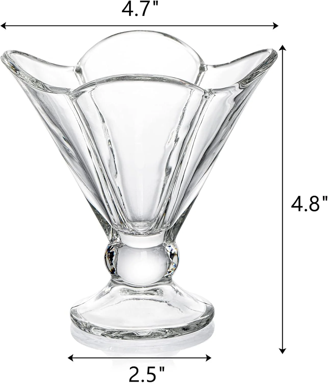 ظروف بستنی، ست 6 عددی، 250 میلی لیتر - ظروف دسر با کیفیت عالی و 100% بدون سرب، ظروف بستنی خوری پایه دار، ظرف دسر پودینگ، ظرف میوه پایه دار ظروف بستنی، ست 6 عددی، 250 میلی لیتر - ظروف دسر با کیفیت عالی و 100% بدون سرب، ظروف بستنی خوری پایه دار، ظرف دسر پودینگ، ظرف میوه پایه دار