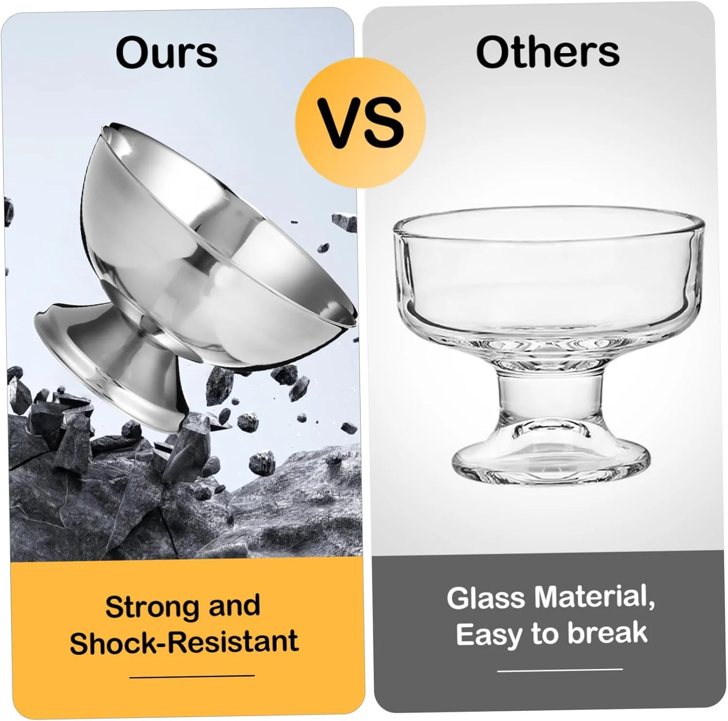 جام بستنی Ipetboom، جام سالاد، نگهدارنده اسنک، کاسه میوه، کاسه بستنی استیل ضد زنگ خلاقانه، جام دسر، میوه، اسنک، آب نبات، متوسط جام بستنی Ipetboom، جام سالاد، نگهدارنده اسنک، کاسه میوه، کاسه بستنی استیل ضد زنگ خلاقانه، جام دسر، میوه، اسنک، آب نبات، متوسط