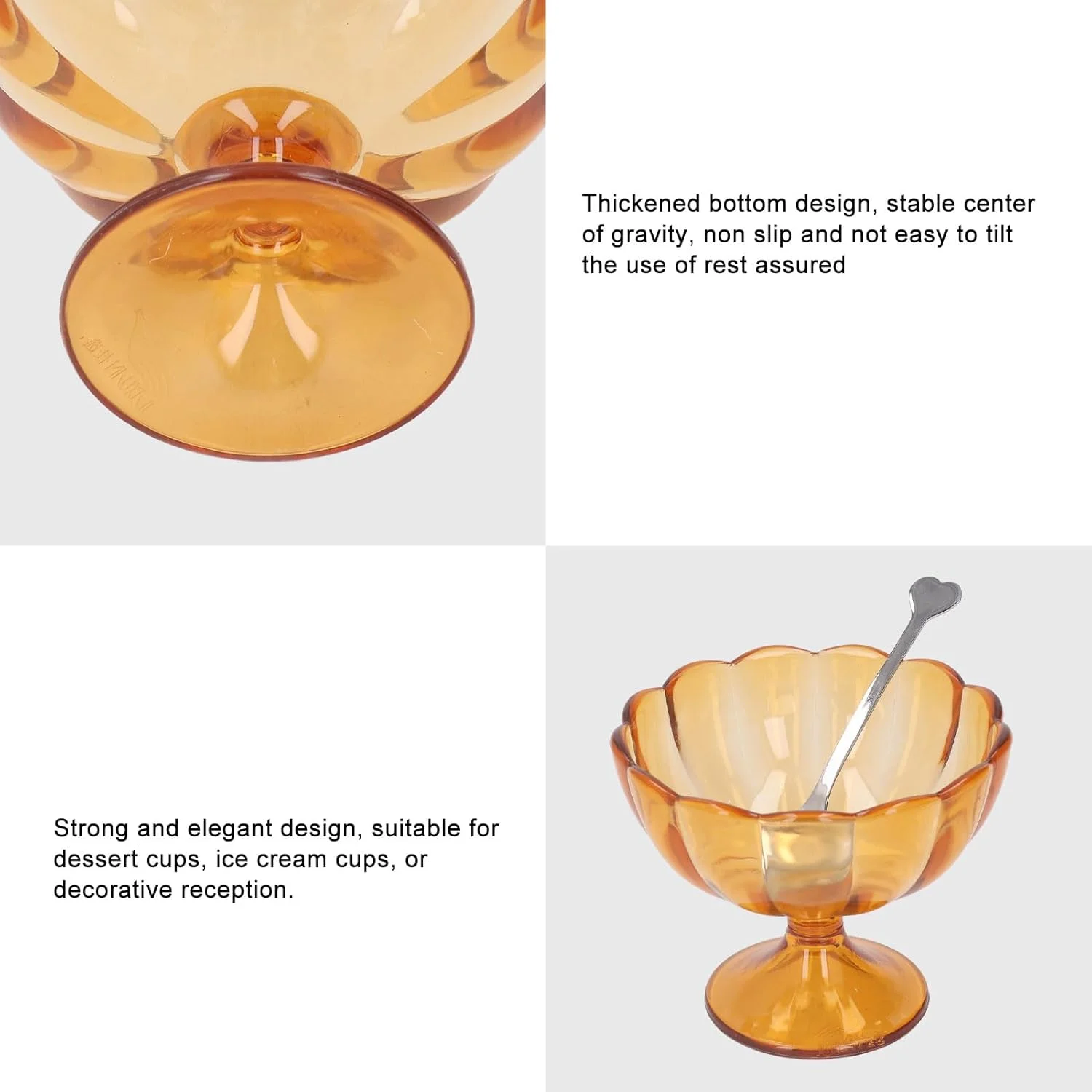 Jectse ست 3 عددی کاسه دسر پایه دار زیبا با قاشق استیل، فنجان پودینگ، مناسب مهمانی، خانواده، بار، کافه، رویدادهای فضای باز، پیک نیک، بستنی، سالاد میوه، اسنک، کوکتل (قهوه ای تیره) Jectse ست 3 عددی کاسه دسر پایه دار زیبا با قاشق استیل، فنجان پودینگ، مناسب مهمانی، خانواده، بار، کافه، رویدادهای فضای باز، پیک نیک، بستنی، سالاد میوه، اسنک، کوکتل (قهوه ای تیره)