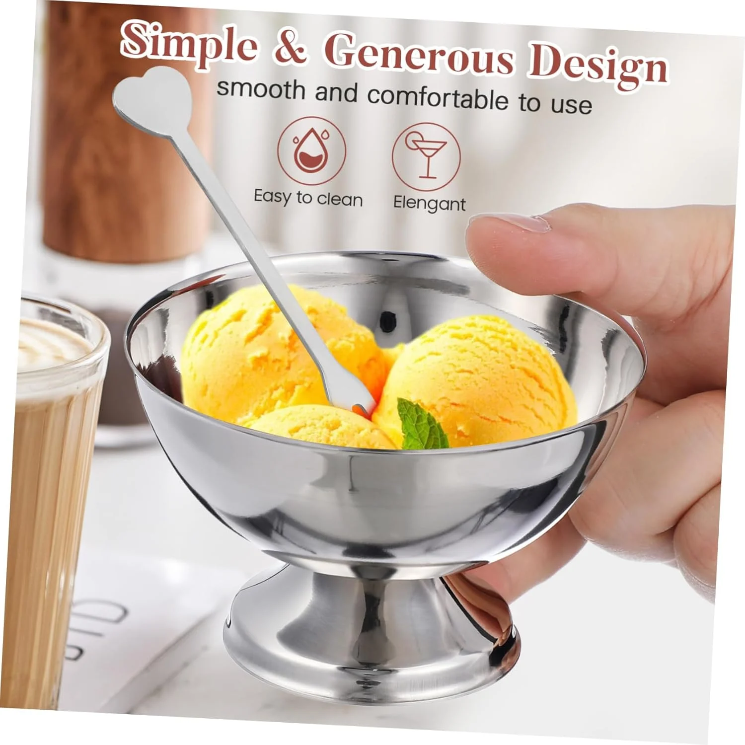 جام بستنی Ipetboom، جام سالاد، نگهدارنده اسنک، کاسه میوه، کاسه بستنی استیل ضد زنگ خلاقانه، جام دسر، میوه، اسنک، آب نبات، متوسط جام بستنی Ipetboom، جام سالاد، نگهدارنده اسنک، کاسه میوه، کاسه بستنی استیل ضد زنگ خلاقانه، جام دسر، میوه، اسنک، آب نبات، متوسط