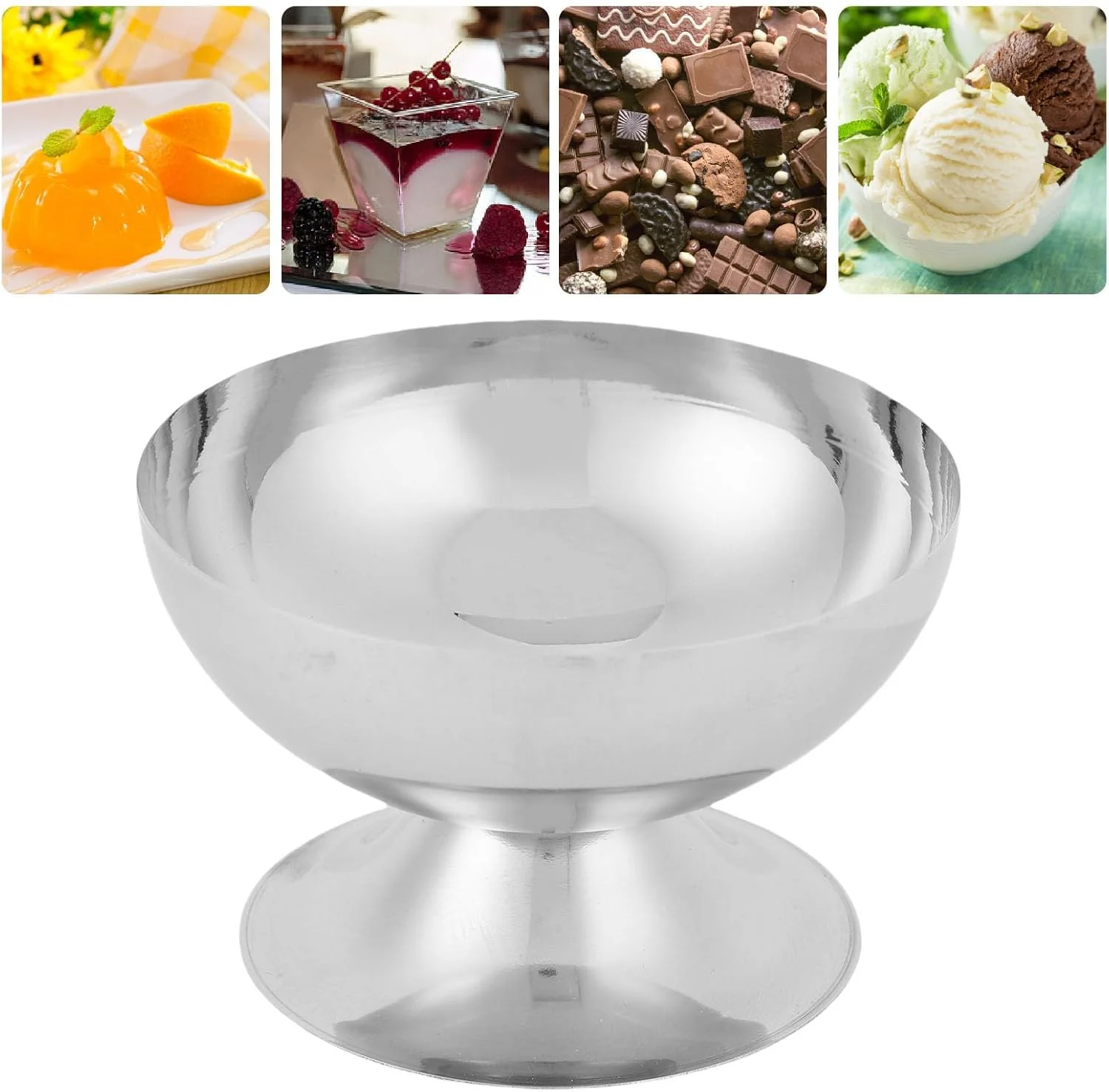 کاسه دسر استیل 304 Jectse، فنجان دسر 200 میلی لیتری، فنجان پودینگ، مناسب مهمانی، خانواده، بار، کافه، رویدادهای فضای باز، پیک نیک (کوتاه) کاسه دسر استیل 304 Jectse، فنجان دسر 200 میلی لیتری، فنجان پودینگ، مناسب مهمانی، خانواده، بار، کافه، رویدادهای فضای باز، پیک نیک (کوتاه)