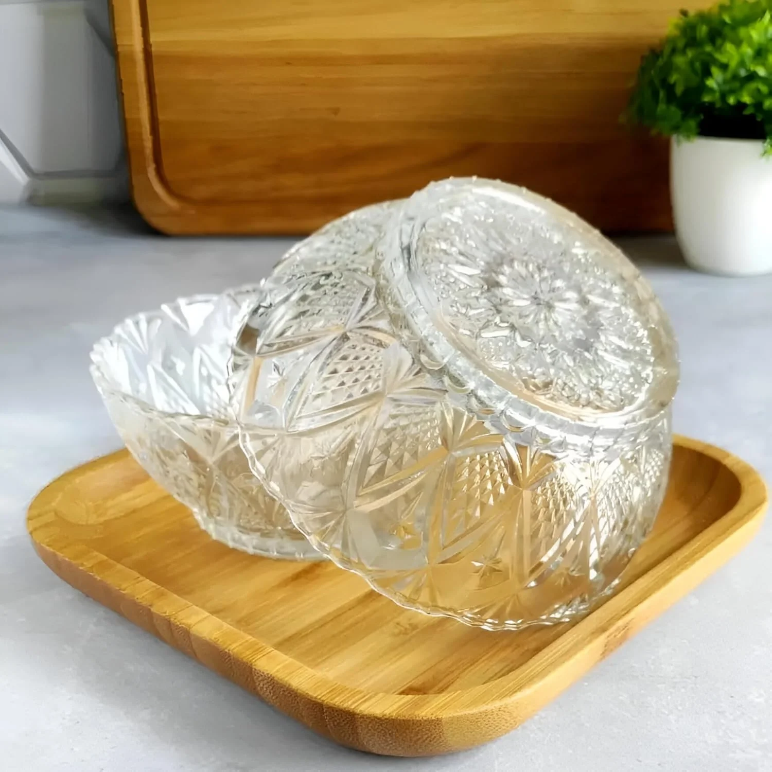 ظرف دسر بستنی طرح کمانی یخی - ست 6 عددی - شیشه قدیمی، کاسه دسر برای بستنی، کاسه تنقلات، ظروف جانبی، ظرف سس، کاسه های سرو کوچک برای دسر، آبنبات، آماده سازی آشپزخانه، قابل شستشو در ماشین ظرفشویی