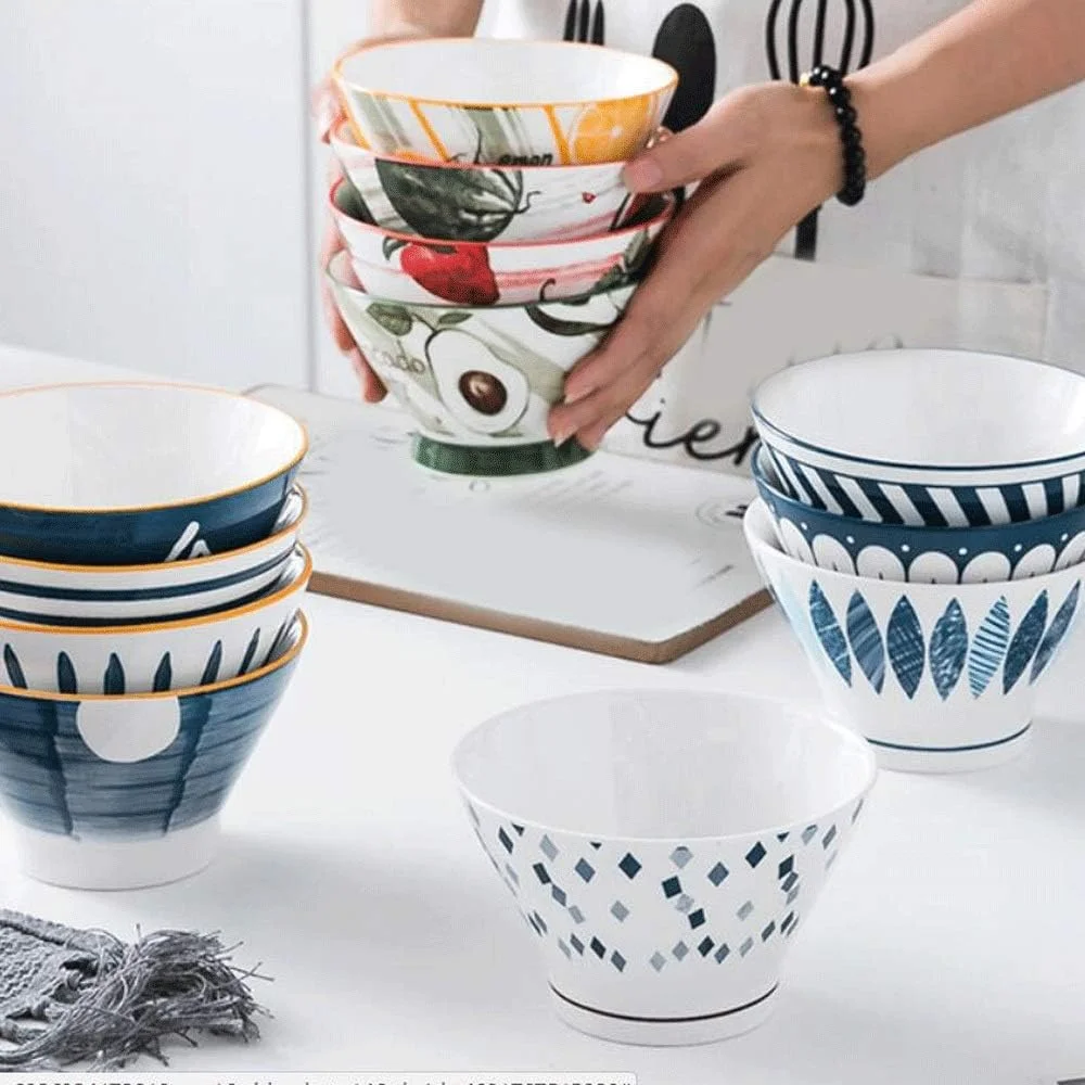 ست بشقاب و کاسه خانگی کاسه برنج 12.5*7.5 سانتی متر، کاسه سوپ، کاسه برنج پایه بلند، کاسه کلاهی زیبا، کاسه بستنی خلاقانه، کاسه دسر سرامیکی، تک نفره 350 میلی لیتر سبک و بادوام ضد ترک (A) ست بشقاب و کاسه خانگی کاسه برنج 12.5*7.5 سانتی متر، کاسه سوپ، کاسه برنج پایه بلند، کاسه کلاهی زیبا، کاسه بستنی خلاقانه، کاسه دسر سرامیکی، تک نفره 350 میلی لیتر سبک و بادوام ضد ترک (A)