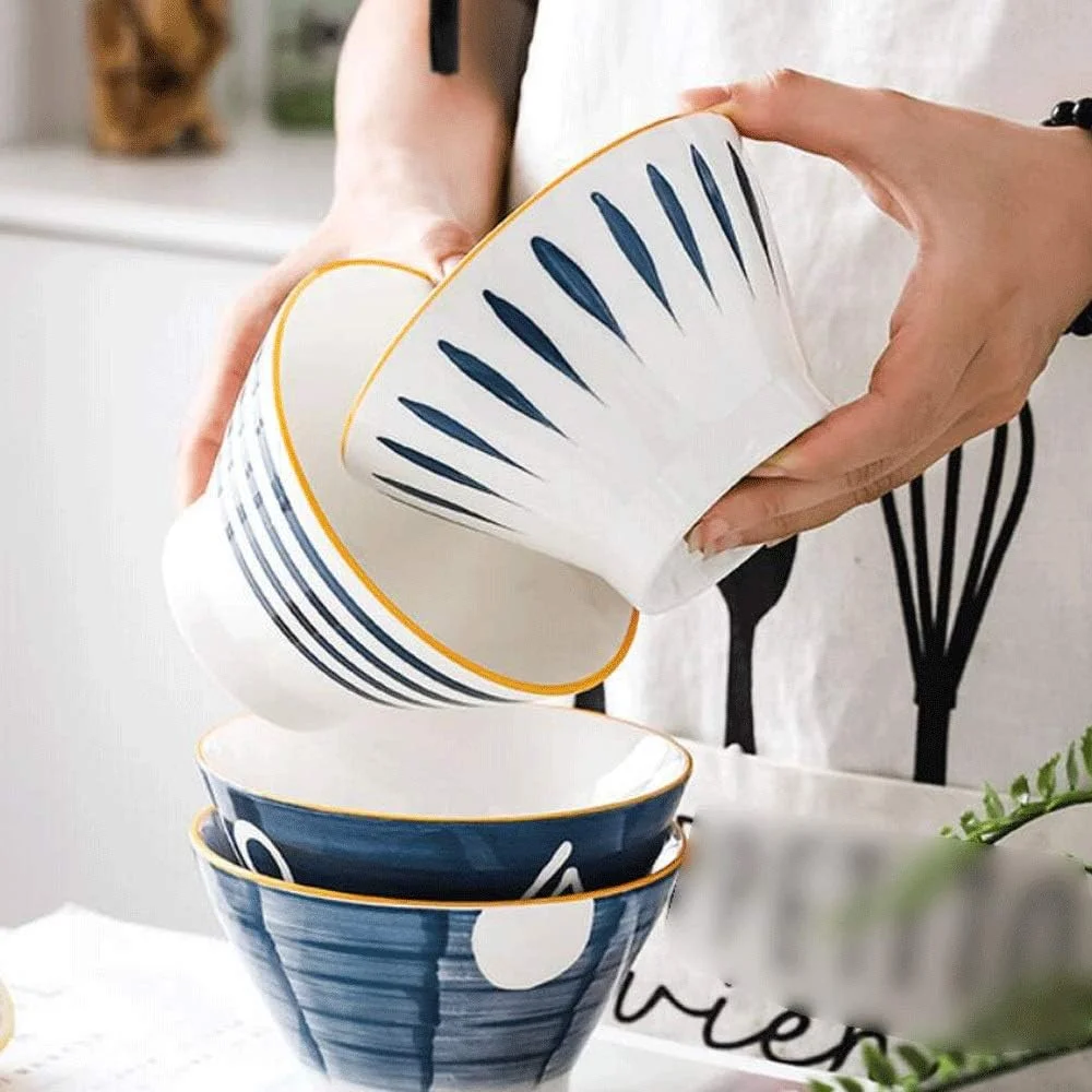 ست بشقاب و کاسه، کاسه برنج خانگی 12.5*7.5 سانتی متر، کاسه سوپ، کاسه برنج پایه دار، کاسه کلاهی فانتزی، کاسه بستنی خوری خلاقانه، کاسه دسر سرامیکی، تک نفره 350 میلی لیتر، سبک وزن، بادوام و ضد ترک (B) ست بشقاب و کاسه، کاسه برنج خانگی 12.5*7.5 سانتی متر، کاسه سوپ، کاسه برنج پایه دار، کاسه کلاهی فانتزی، کاسه بستنی خوری خلاقانه، کاسه دسر سرامیکی، تک نفره 350 میلی لیتر، سبک وزن، بادوام و ضد ترک (B)