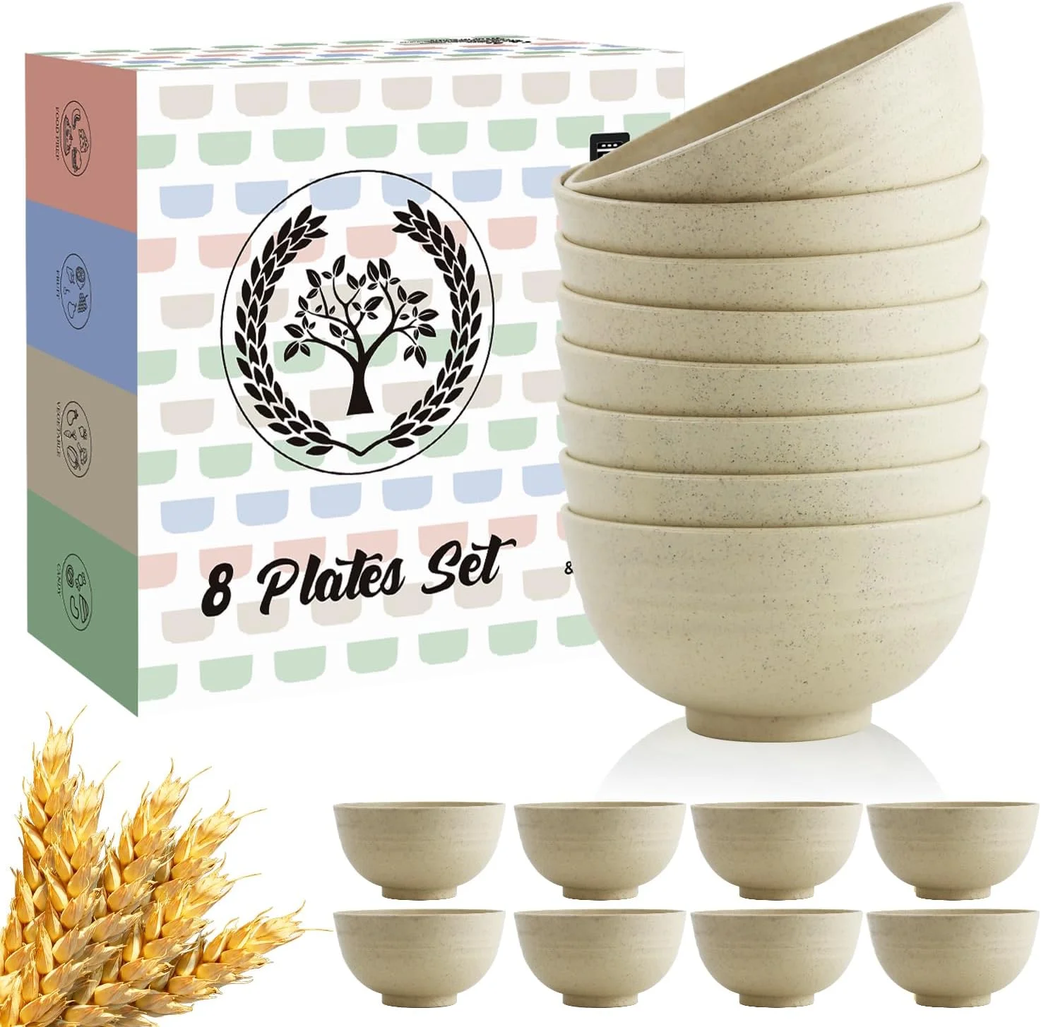 ظروف دسر خوری 300 میلی لیتری Homienly، ظروف کوچک از جنس کاه گندم، ظروف کوچک قابل استفاده مجدد برای کودکان، ظرف کوچک برای بستنی، مخلفات، میوه، تنقلات، کنترل مقدار غذا، نشکن، سبک وزن، قابل استفاده در مایکروویو (بژ) ظروف دسر خوری 300 میلی لیتری Homienly، ظروف کوچک از جنس کاه گندم، ظروف کوچک قابل استفاده مجدد برای کودکان، ظرف کوچک برای بستنی، مخلفات، میوه، تنقلات، کنترل مقدار غذا، نشکن، سبک وزن، قابل استفاده در مایکروویو (بژ)