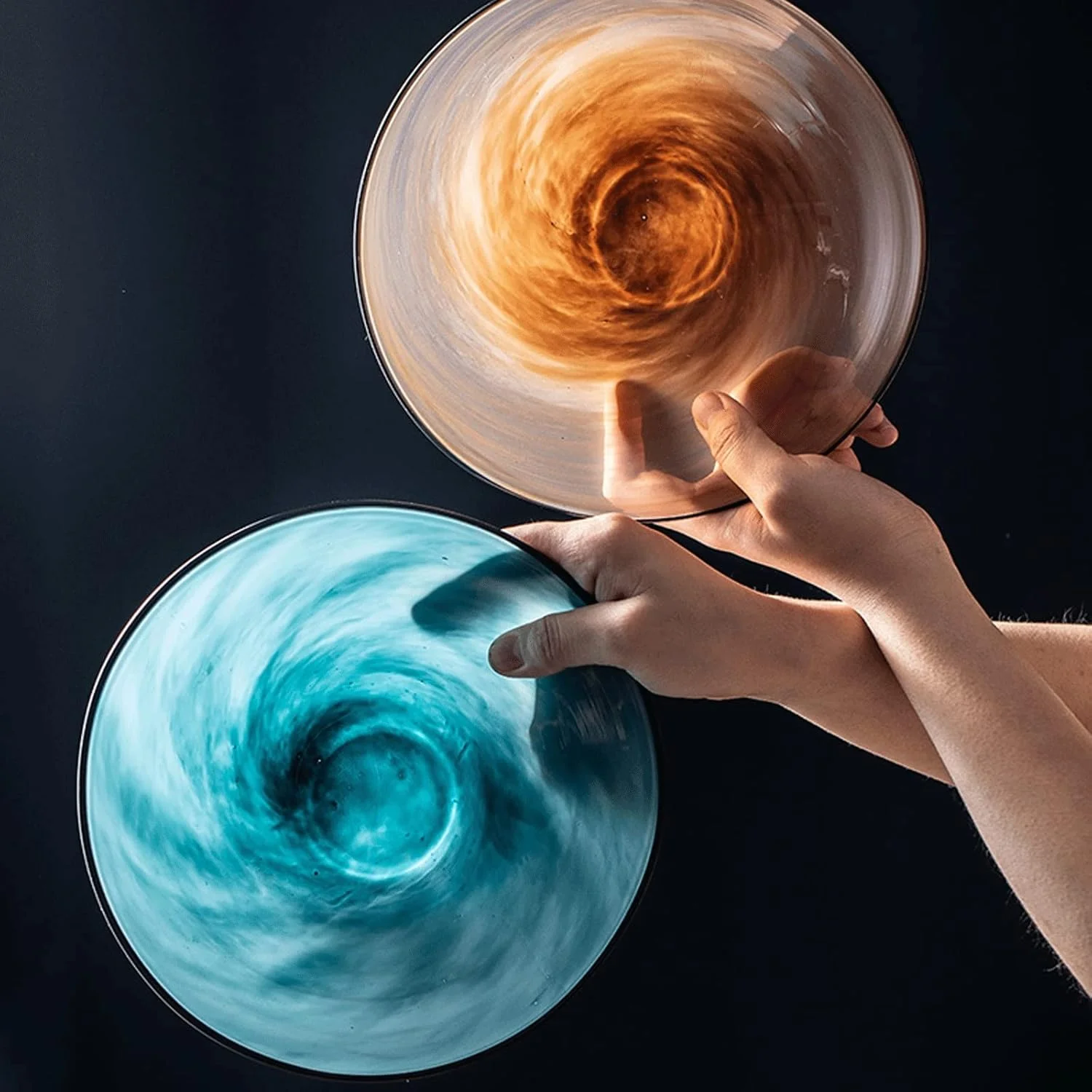 اچ اف ان جی ان جی جی کاسه شیشه ای سالاد، کاسه های سرو آماده سازی، کاسه های دسر قابل انباشت برای آماده سازی آشپزخانه، دسر، دیپ، آب نبات، آجیل (آبی) اچ اف ان جی ان جی جی کاسه شیشه ای سالاد، کاسه های سرو آماده سازی، کاسه های دسر قابل انباشت برای آماده سازی آشپزخانه، دسر، دیپ، آب نبات، آجیل (آبی)