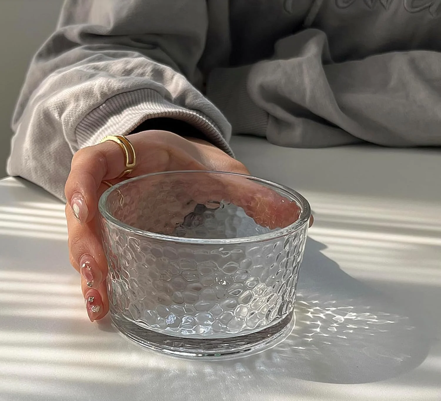 هومیز، ست 6 تایی کاسه دسر شیشه ای، ظروف 250 میلی لیتری، طراحی لوکس نوردی برای دسر، کاری، ماست، تنقلات، سبزیجات (چکشی) هومیز، ست 6 تایی کاسه دسر شیشه ای، ظروف 250 میلی لیتری، طراحی لوکس نوردی برای دسر، کاری، ماست، تنقلات، سبزیجات (چکشی)