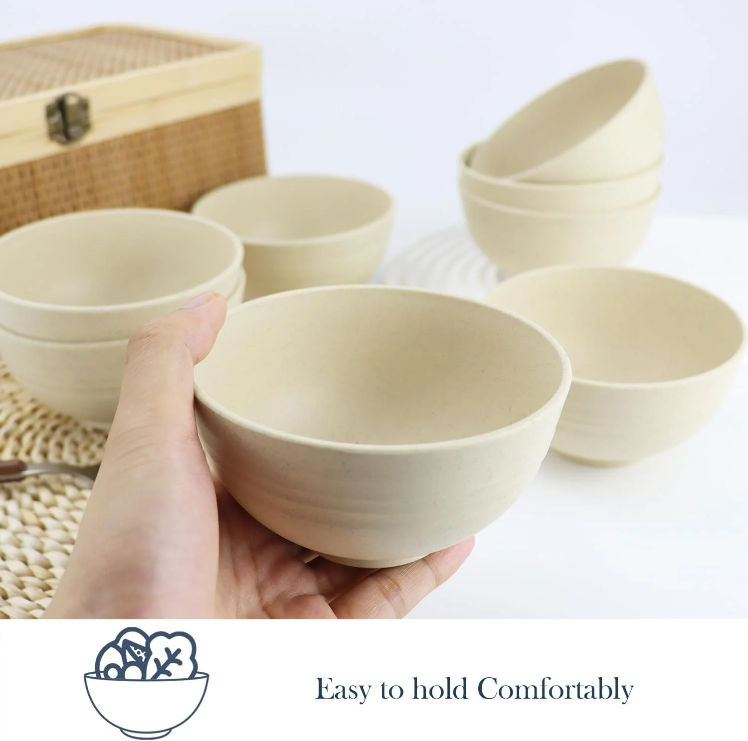 ظروف دسر خوری 300 میلی لیتری Homienly، ظروف کوچک از جنس کاه گندم، ظروف کوچک قابل استفاده مجدد برای کودکان، ظرف کوچک برای بستنی، مخلفات، میوه، تنقلات، کنترل مقدار غذا، نشکن، سبک وزن، قابل استفاده در مایکروویو (بژ) ظروف دسر خوری 300 میلی لیتری Homienly، ظروف کوچک از جنس کاه گندم، ظروف کوچک قابل استفاده مجدد برای کودکان، ظرف کوچک برای بستنی، مخلفات، میوه، تنقلات، کنترل مقدار غذا، نشکن، سبک وزن، قابل استفاده در مایکروویو (بژ)