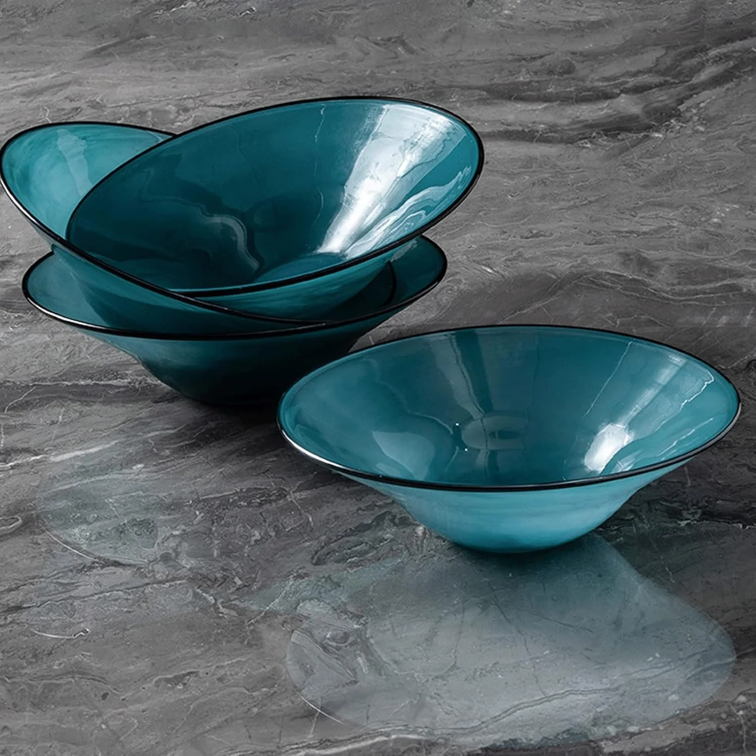 اچ اف ان جی ان جی جی کاسه شیشه ای سالاد، کاسه های سرو آماده سازی، کاسه های دسر قابل انباشت برای آماده سازی آشپزخانه، دسر، دیپ، آب نبات، آجیل (آبی) اچ اف ان جی ان جی جی کاسه شیشه ای سالاد، کاسه های سرو آماده سازی، کاسه های دسر قابل انباشت برای آماده سازی آشپزخانه، دسر، دیپ، آب نبات، آجیل (آبی)