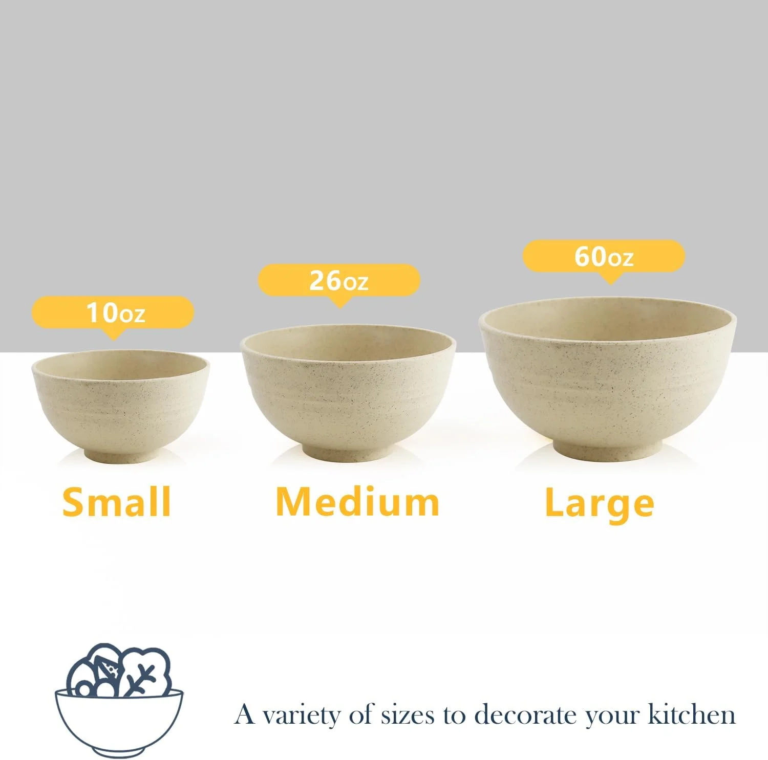 ظروف دسر خوری 300 میلی لیتری Homienly، ظروف کوچک از جنس کاه گندم، ظروف کوچک قابل استفاده مجدد برای کودکان، ظرف کوچک برای بستنی، مخلفات، میوه، تنقلات، کنترل مقدار غذا، نشکن، سبک وزن، قابل استفاده در مایکروویو (بژ) ظروف دسر خوری 300 میلی لیتری Homienly، ظروف کوچک از جنس کاه گندم، ظروف کوچک قابل استفاده مجدد برای کودکان، ظرف کوچک برای بستنی، مخلفات، میوه، تنقلات، کنترل مقدار غذا، نشکن، سبک وزن، قابل استفاده در مایکروویو (بژ)