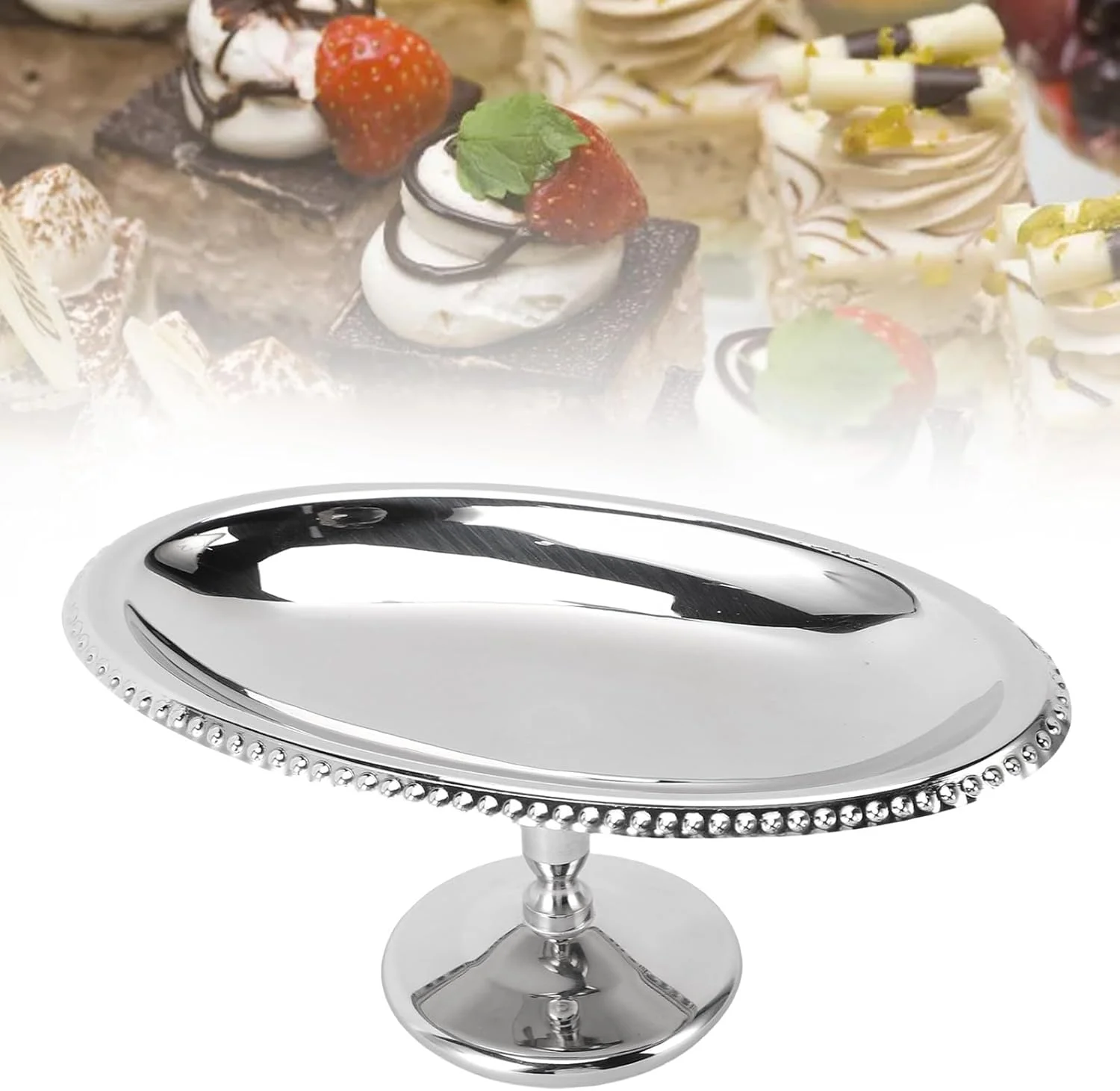 هافی کاسه دسر استیل ضد زنگ، بیضی شکل پایه دار، مناسب بستنی، ضد زنگ و قابل شستشو در ماشین ظرفشویی، مناسب برای پودینگ، میوه، مهمانی ها، عروسی ها، رستوران ها و مصارف خانگی (B) هافی کاسه دسر استیل ضد زنگ، بیضی شکل پایه دار، مناسب بستنی، ضد زنگ و قابل شستشو در ماشین ظرفشویی، مناسب برای پودینگ، میوه، مهمانی ها، عروسی ها، رستوران ها و مصارف خانگی (B)