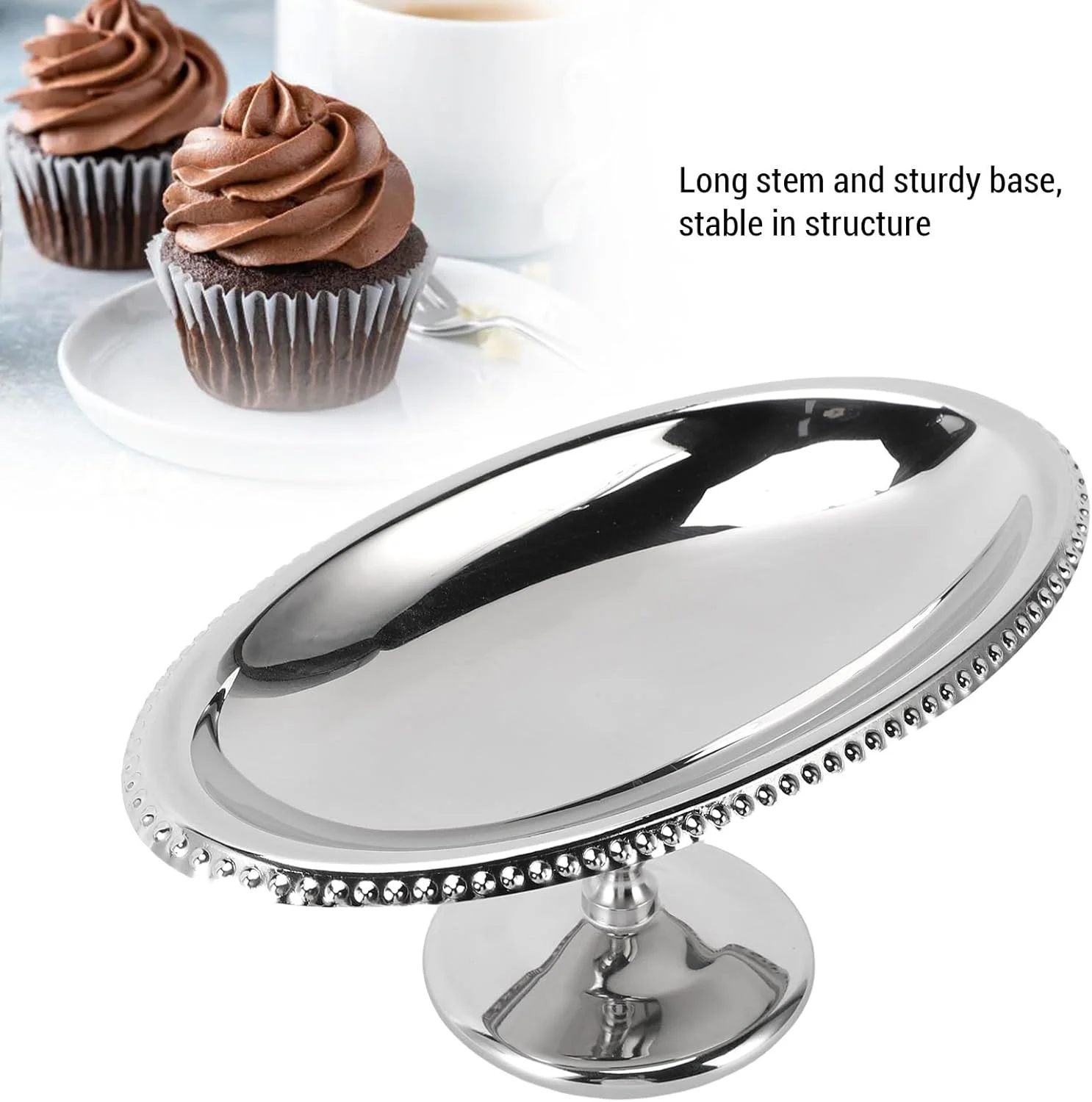 هافی کاسه دسر استیل ضد زنگ، بیضی شکل پایه دار، مناسب بستنی، ضد زنگ و قابل شستشو در ماشین ظرفشویی، مناسب برای پودینگ، میوه، مهمانی ها، عروسی ها، رستوران ها و مصارف خانگی (B) هافی کاسه دسر استیل ضد زنگ، بیضی شکل پایه دار، مناسب بستنی، ضد زنگ و قابل شستشو در ماشین ظرفشویی، مناسب برای پودینگ، میوه، مهمانی ها، عروسی ها، رستوران ها و مصارف خانگی (B)