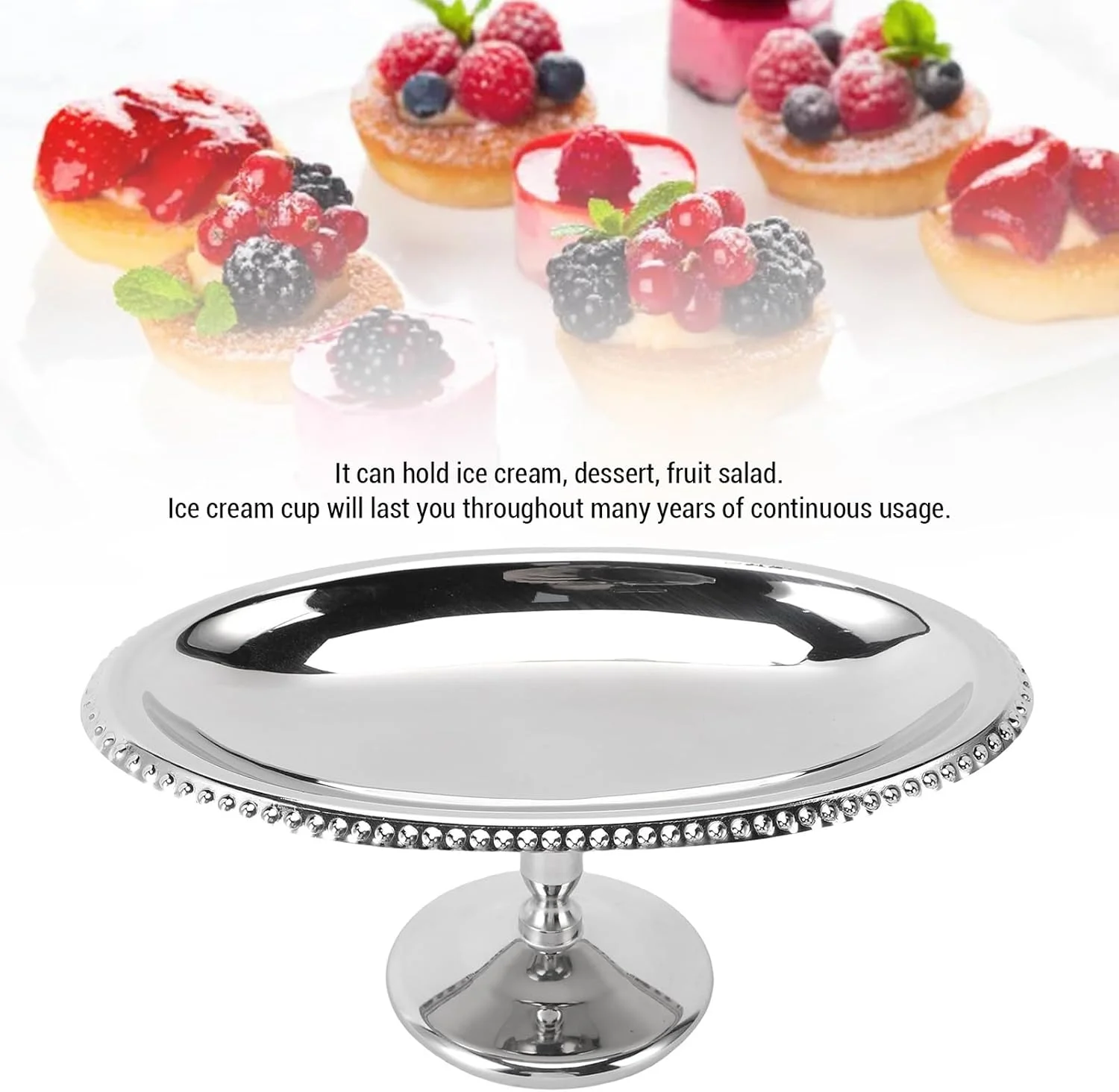 هافی کاسه دسر استیل ضد زنگ، بیضی شکل پایه دار، مناسب بستنی، ضد زنگ و قابل شستشو در ماشین ظرفشویی، مناسب برای پودینگ، میوه، مهمانی ها، عروسی ها، رستوران ها و مصارف خانگی (B) هافی کاسه دسر استیل ضد زنگ، بیضی شکل پایه دار، مناسب بستنی، ضد زنگ و قابل شستشو در ماشین ظرفشویی، مناسب برای پودینگ، میوه، مهمانی ها، عروسی ها، رستوران ها و مصارف خانگی (B)