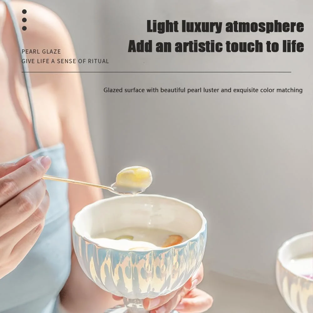 GZRLVVIN کاسه دسر بستنی، ست 2 عددی، کاسه های کوچک چینی، کاسه دسر، فنجان نوشیدنی برای بستنی، میوه، بستنی، میان وعده، چاشنی (آبی و صورتی) GZRLVVIN کاسه دسر بستنی، ست 2 عددی، کاسه های کوچک چینی، کاسه دسر، فنجان نوشیدنی برای بستنی، میوه، بستنی، میان وعده، چاشنی (آبی و صورتی)