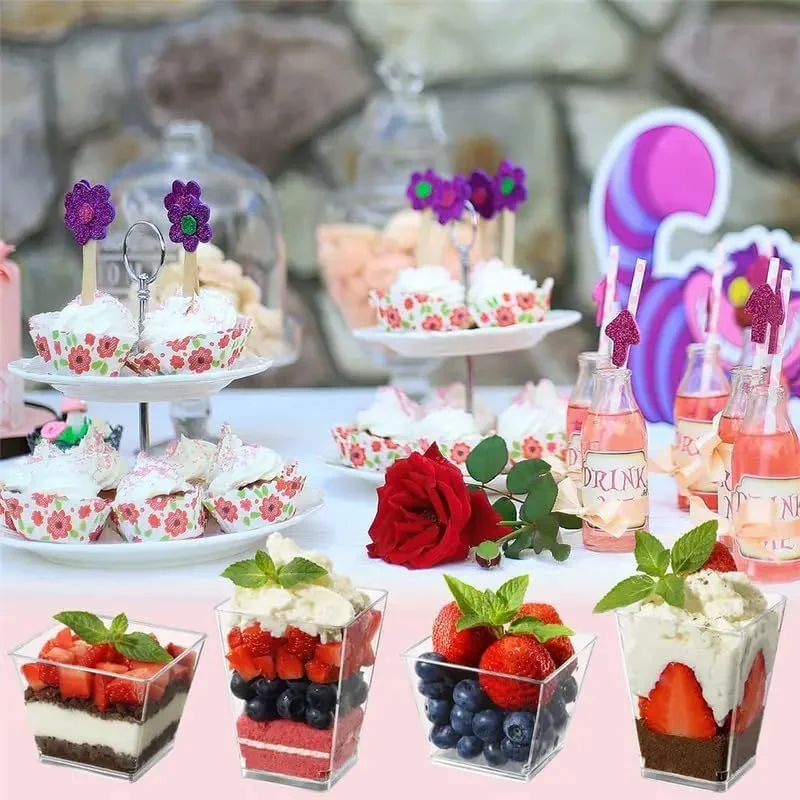 ظروف دسری گلدایج 24 عددی 150 میلی لیتری یکبار مصرف، مناسب برای میوه، موس، بستنی، پودینگ و موارد دیگر - کاسه مربعی - پلاستیک شفاف - ایده آل برای مهمانی ها و بوفه ها ظروف دسری گلدایج 24 عددی 150 میلی لیتری یکبار مصرف، مناسب برای میوه، موس، بستنی، پودینگ و موارد دیگر - کاسه مربعی - پلاستیک شفاف - ایده آل برای مهمانی ها و بوفه ها