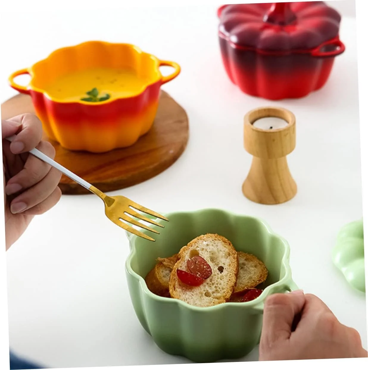 کاسه رامن گرادیانی با درب، کاسه های مخلوط کن سرامیکی، کاسه سرامیکی با درب، قابلمه سرامیکی، کاسه سوپ غلات، کاسه های اسنک سرامیکی، کاسه دسر سرامیکی، ظروف غذاخوری سرامیکی (رنگ: سبزx2pc (رنگ کاسه رامن گرادیانی با درب، کاسه های مخلوط کن سرامیکی، کاسه سرامیکی با درب، قابلمه سرامیکی، کاسه سوپ غلات، کاسه های اسنک سرامیکی، کاسه دسر سرامیکی، ظروف غذاخوری سرامیکی (رنگ: سبزx2pc (رنگ