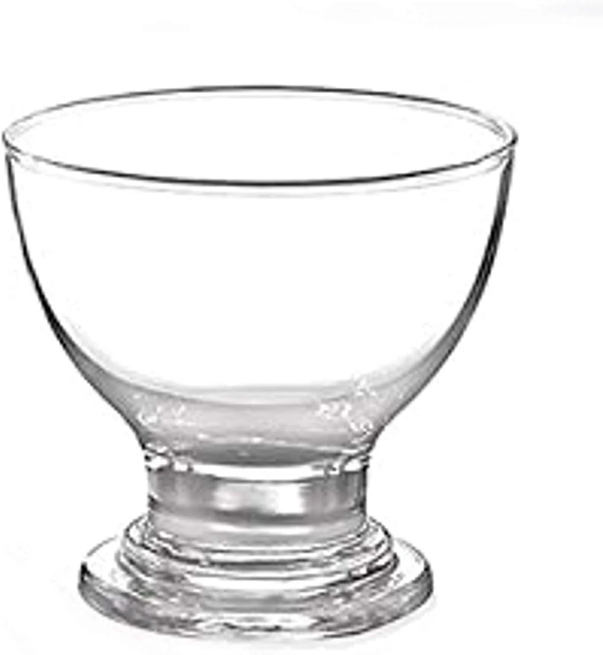 ظروف دسر شیشه ای GK Global Kitchen، ست 12 عددی، پایه کوتاه، مناسب بستنی، لیوان های کوکتل میگو، پیش غذا، سالاد میوه، ظروف پودینگ، ظروف دسر پایه دار