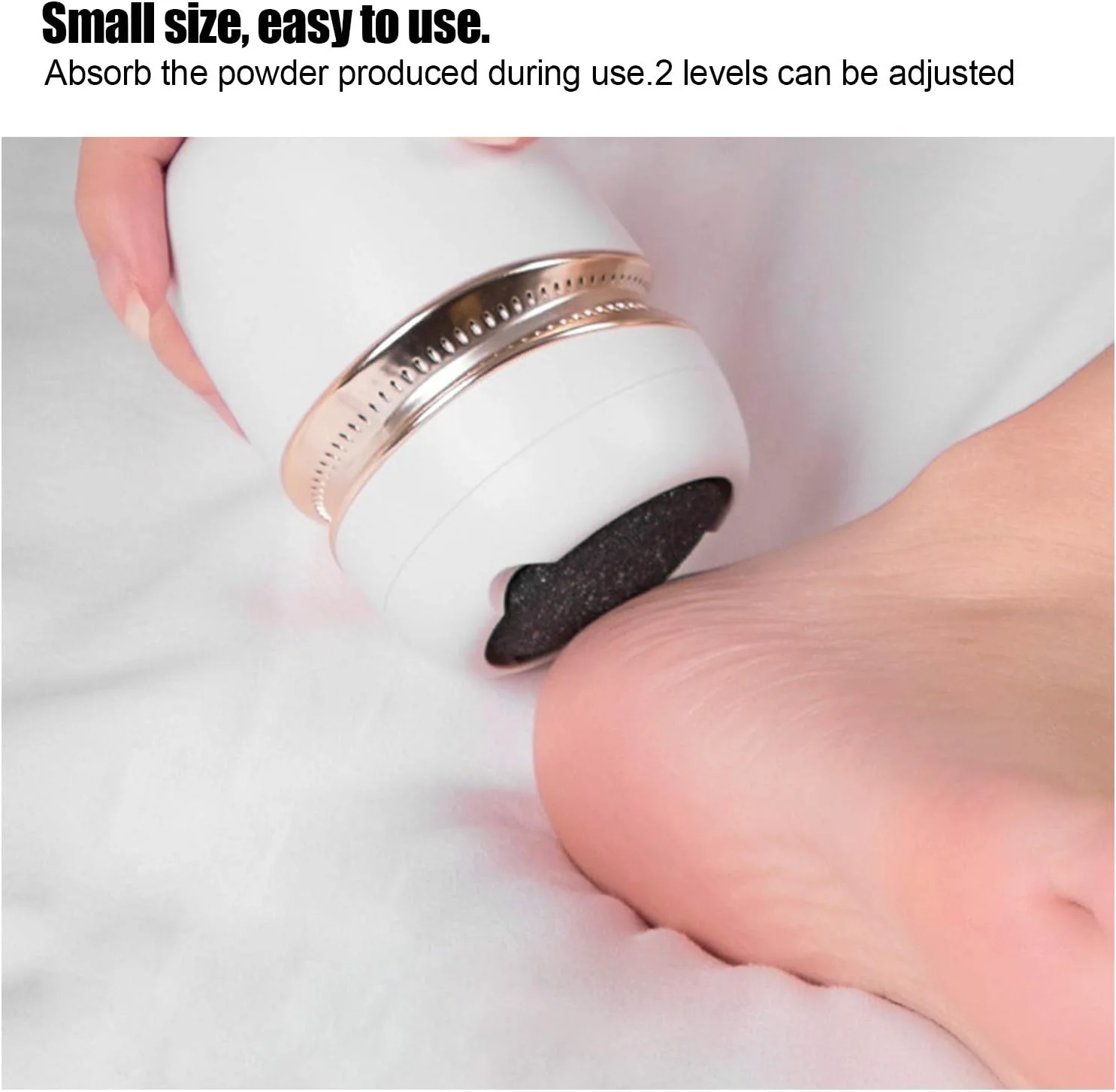 سوهان برقی پا Brrnoo، ابزار پدیکور قابل حمل و شارژی، دارای 3 سری سمباده، سوهان پا با قابلیت مکش برای از بین بردن پوست های مرده، سخت و خشک سوهان برقی پا Brrnoo، ابزار پدیکور قابل حمل و شارژی، دارای 3 سری سمباده، سوهان پا با قابلیت مکش برای از بین بردن پوست های مرده، سخت و خشک