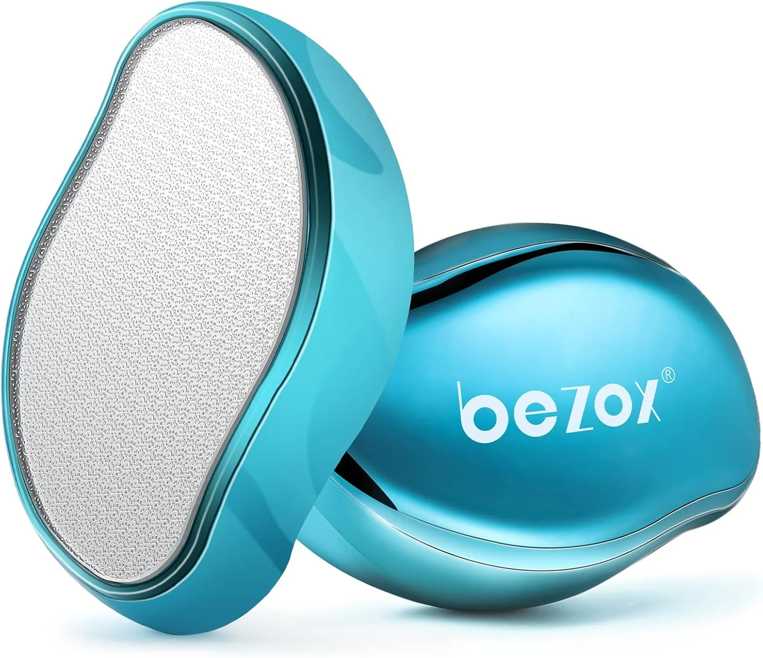 سوهان پای شیشه ای نانو 2 در 1 BEZOX برای اسپا پا، سالن خانگی - از بین برنده موثر پینه، بیدار کننده پاهای مخملی - Hig