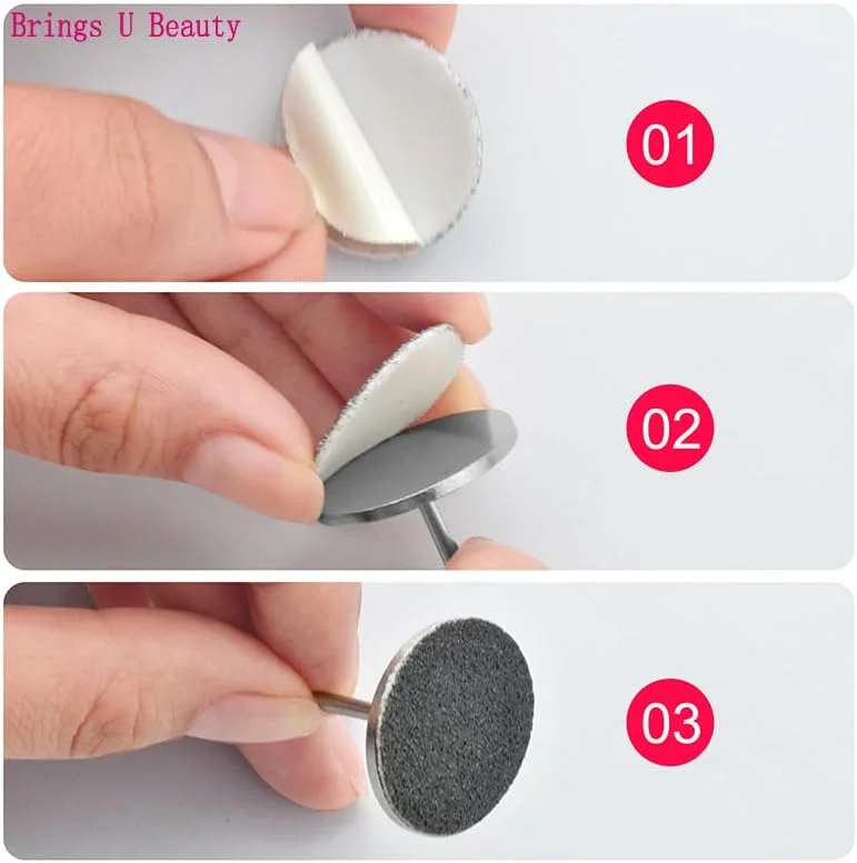 برچسب سمباده برانسون 50 عددی جایگزین برای دستگاه الکتریکی از بین برنده پینه پا، سوهان پدیکور 20 میلی متر، زبری 100 برچسب سمباده برانسون 50 عددی جایگزین برای دستگاه الکتریکی از بین برنده پینه پا، سوهان پدیکور 20 میلی متر، زبری 100