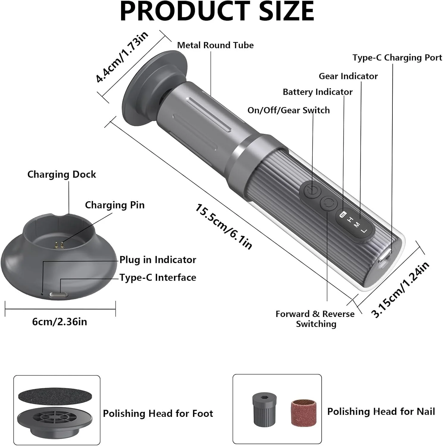 سوهان برقی پینه پا Bindokun، سوهان برقی 2 در 1 با سرعت قابل تنظیم برای پا، قابل شارژ، 6 سرعت برای پاشنه های ترک خورده، پینه و پوست مرده سوهان برقی پینه پا Bindokun، سوهان برقی 2 در 1 با سرعت قابل تنظیم برای پا، قابل شارژ، 6 سرعت برای پاشنه های ترک خورده، پینه و پوست مرده