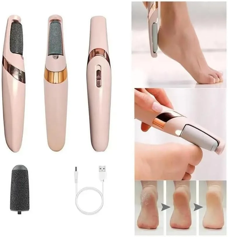 سوهان برقی کوچک از بین برنده پینه پا Derovan - کیت پدیکور فایل پا شارژی با 2 سری غلتکی، شارژ USB، ابزار حرفه ای مراقبت از پا سوهان برقی کوچک از بین برنده پینه پا Derovan - کیت پدیکور فایل پا شارژی با 2 سری غلتکی، شارژ USB، ابزار حرفه ای مراقبت از پا