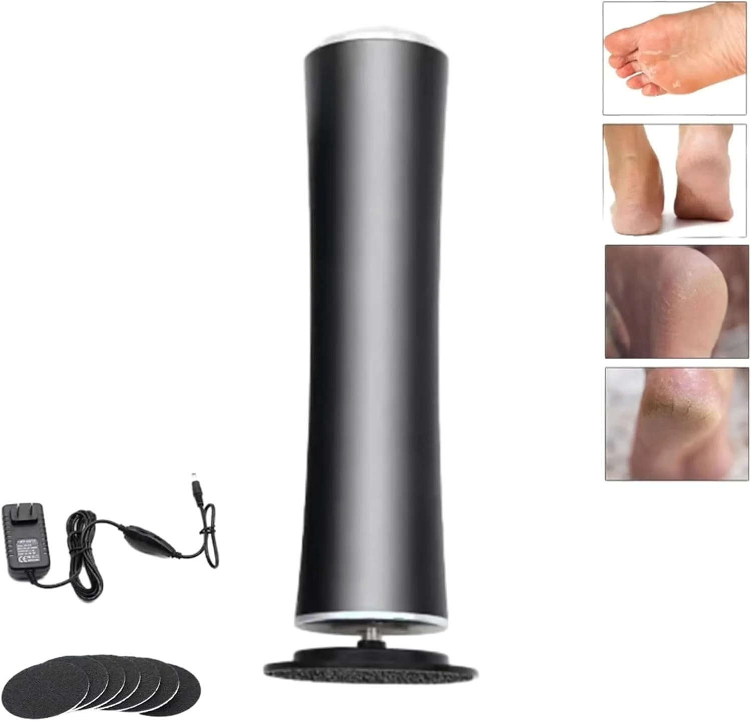 دستگاه از بین برنده پینه برقی پا Dermave، دستگاه از بین برنده پینه برقی پا، سوهان برقی از بین برنده پینه پا، سمباده پا از بین برنده پینه، بدنه آلیاژ آلومینیوم، سرعت قابل تنظیم 0-600 دور در دقیقه