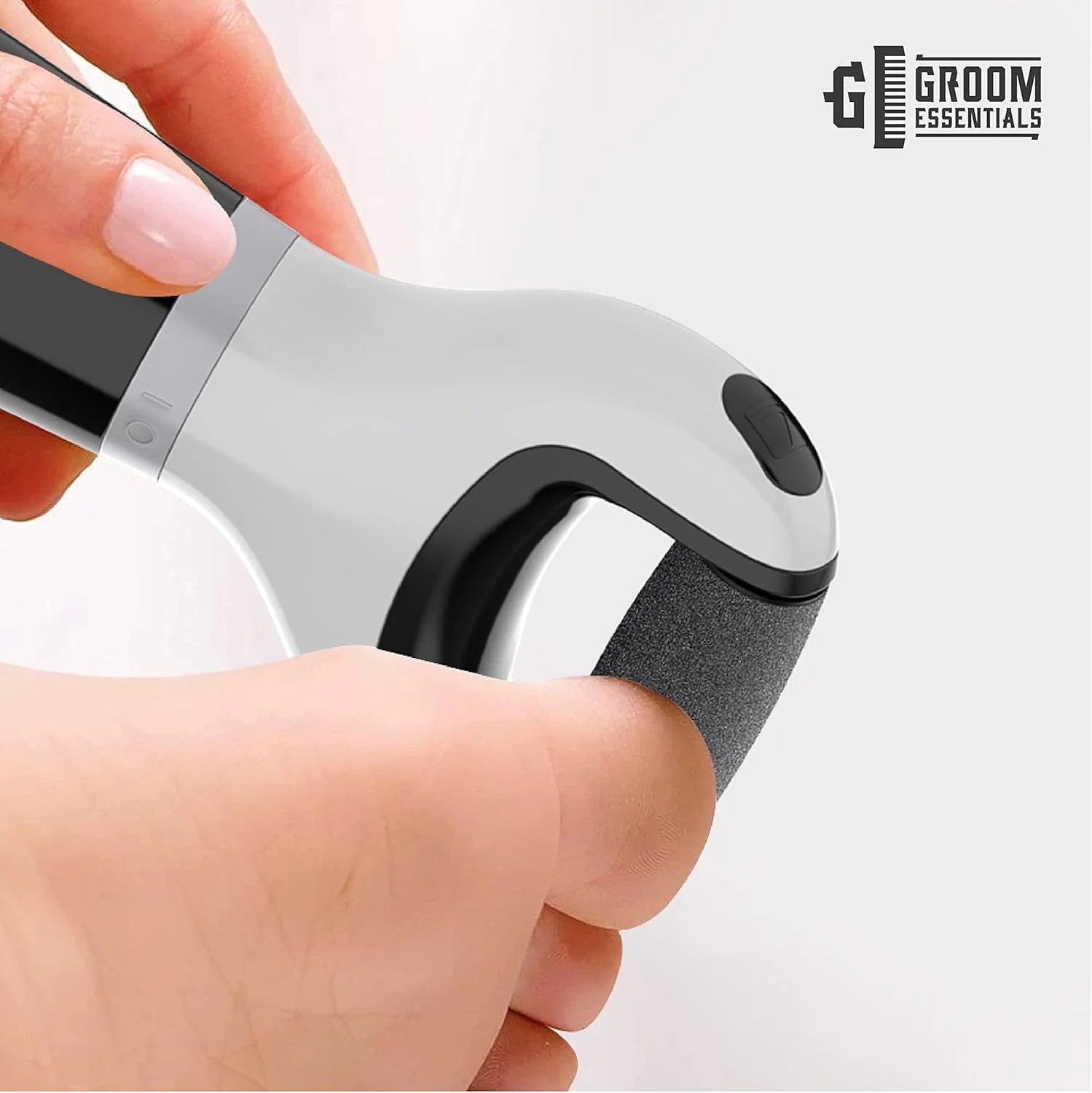 سوهان پدیکور برقی شارژی ChargeWorx Groom Essentials برای پا، ابزار پدیکور برقی با سر سنگ پا چرخشی، اسکرابر قابل حمل پا و خراشنده پاشنه پا، شامل 2 سر سنگ پا یدکی