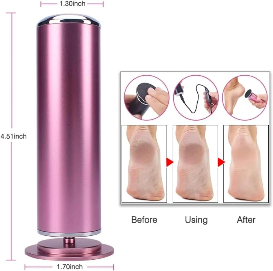 دستگاه سوهان برقی پدیکور Dermave، از بین برنده پینه پا بدون درد به همراه 60 عدد دیسک سمباده، دارای سرعت قابل تنظیم مناسب برای از بین بردن پوست مرده و ترک خورده آقایان و بانوان (خاکستری، نسخه آمریکا) دستگاه سوهان برقی پدیکور Dermave، از بین برنده پینه پا بدون درد به همراه 60 عدد دیسک سمباده، دارای سرعت قابل تنظیم مناسب برای از بین بردن پوست مرده و ترک خورده آقایان و بانوان (خاکستری، نسخه آمریکا)