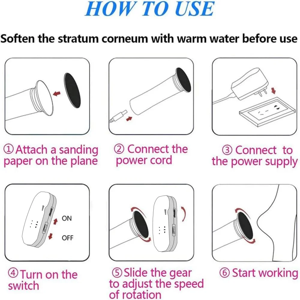 دستگاه سوهان برقی پدیکور Dermave، از بین برنده پینه پا بدون درد به همراه 60 عدد دیسک سمباده، دارای سرعت قابل تنظیم مناسب برای از بین بردن پوست مرده و ترک خورده آقایان و بانوان (خاکستری، نسخه آمریکا) دستگاه سوهان برقی پدیکور Dermave، از بین برنده پینه پا بدون درد به همراه 60 عدد دیسک سمباده، دارای سرعت قابل تنظیم مناسب برای از بین بردن پوست مرده و ترک خورده آقایان و بانوان (خاکستری، نسخه آمریکا)