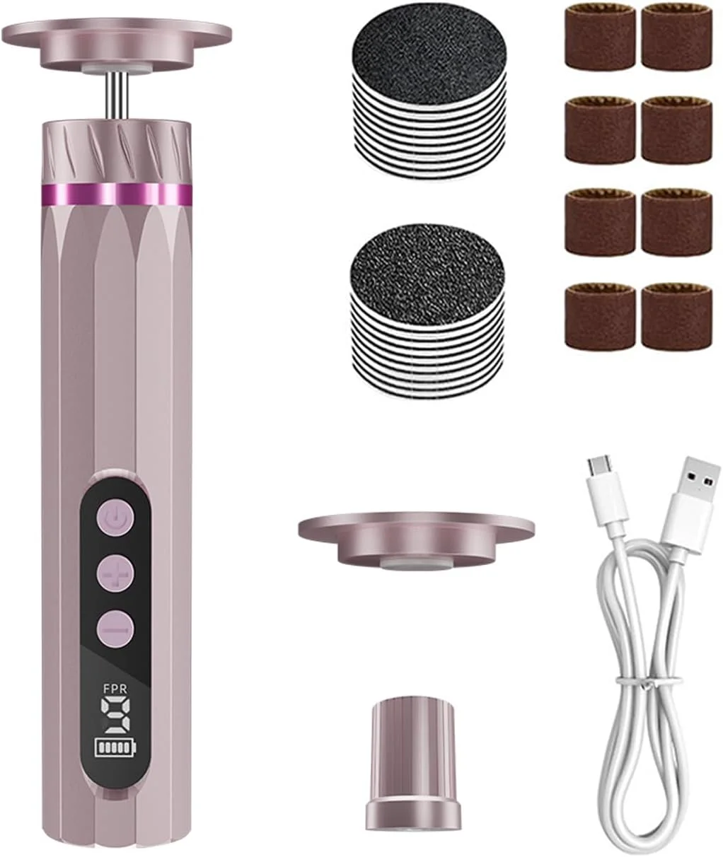 2 in 1 Electric Callus Remover for Feet 9 Speed Adjustable Professional Pedicure Tool Kit Foot Care for Dead, Cracked and Dry Skin 2 in 1 Electric Callus Remover for Feet 9 Speed Adjustable Professional Pedicure Tool Kit Foot Care for Dead, Cracked and Dry Skin