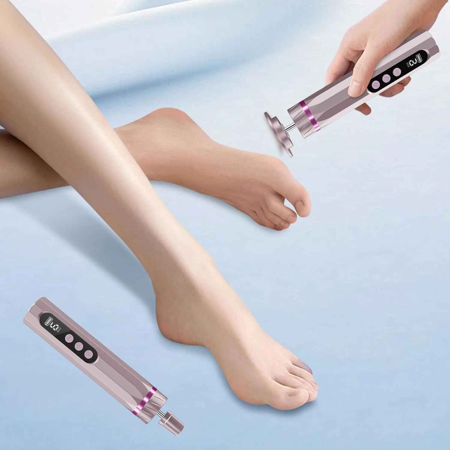 2 in 1 Electric Callus Remover for Feet 9 Speed Adjustable Professional Pedicure Tool Kit Foot Care for Dead, Cracked and Dry Skin 2 in 1 Electric Callus Remover for Feet 9 Speed Adjustable Professional Pedicure Tool Kit Foot Care for Dead, Cracked and Dry Skin