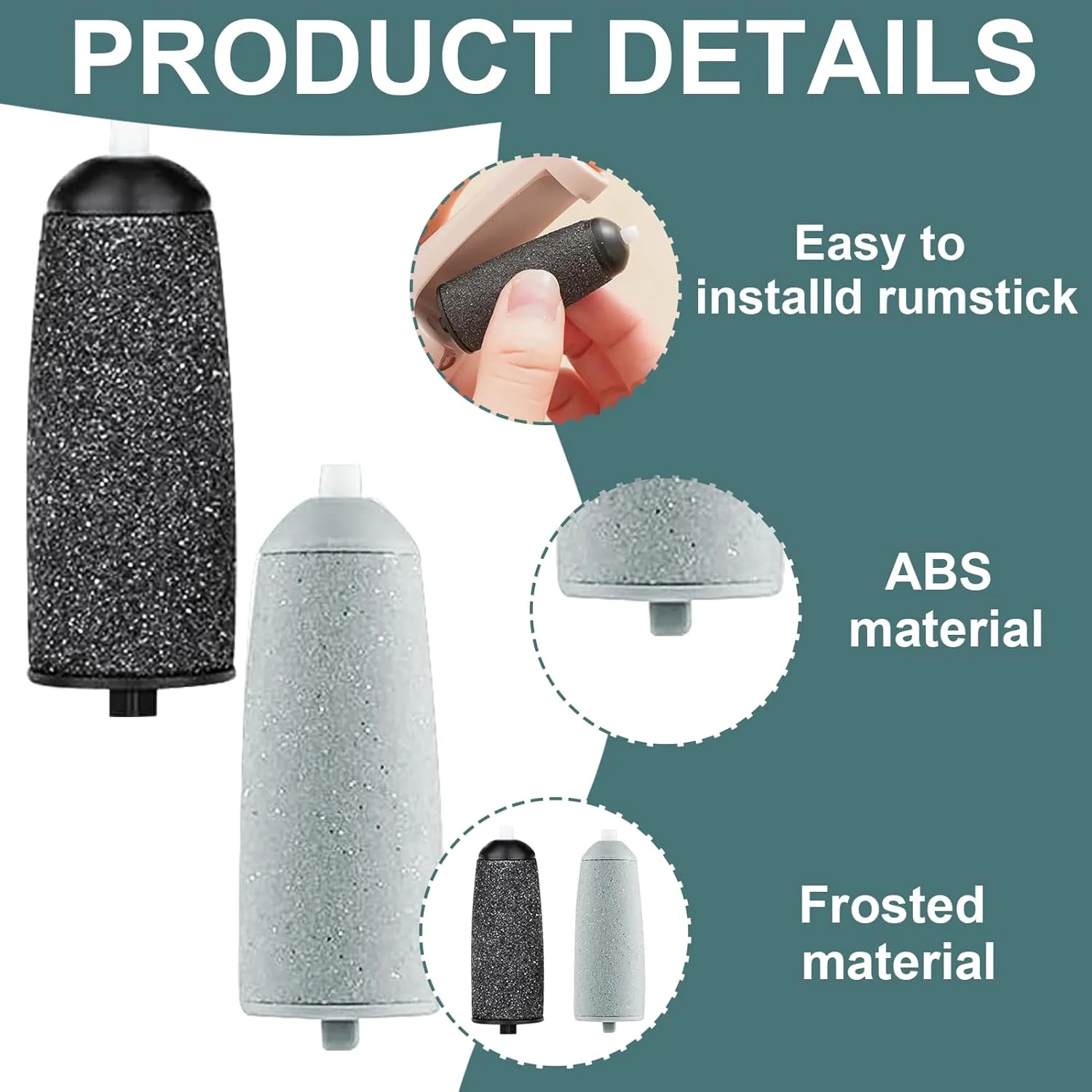 BOULESENM 6 عدد سری یدکی پدیکور، از بین برنده پینه، غلتک های یدکی برقی، پدهای یدکی برقی از بین برنده پینه پا با 3 سر دانه درشت و 3 سر دانه ریز (پدیکور) BOULESENM 6 عدد سری یدکی پدیکور، از بین برنده پینه، غلتک های یدکی برقی، پدهای یدکی برقی از بین برنده پینه پا با 3 سر دانه درشت و 3 سر دانه ریز (پدیکور)