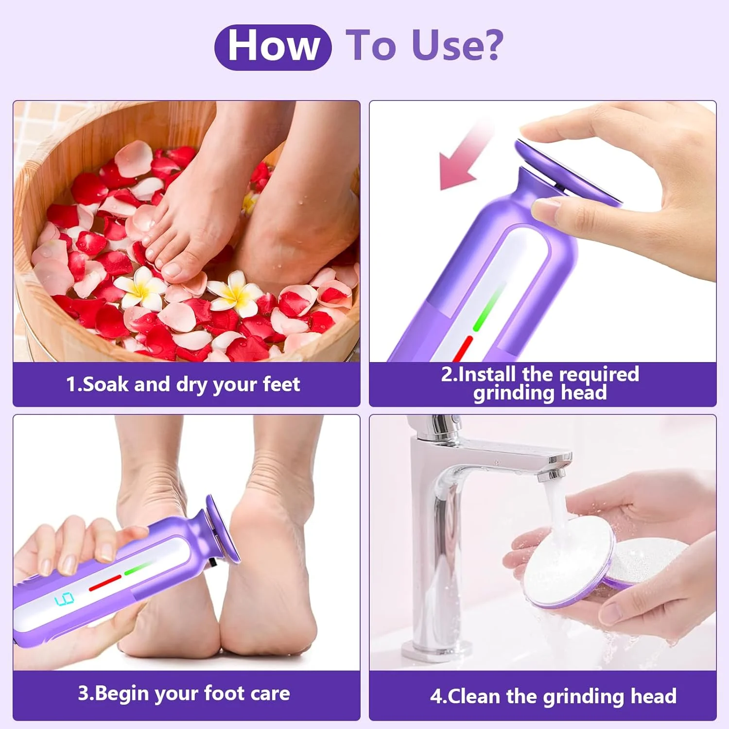 سوهان برقی پا، سوهان برقی قابل حمل 2 در 1، ابزار پدیکور پا مناسب برای پوست های مرده، ترک خورده و خشک، هدیه ای ایده آل (شامل 2 عدد ناخن گیر) سوهان برقی پا، سوهان برقی قابل حمل 2 در 1، ابزار پدیکور پا مناسب برای پوست های مرده، ترک خورده و خشک، هدیه ای ایده آل (شامل 2 عدد ناخن گیر)