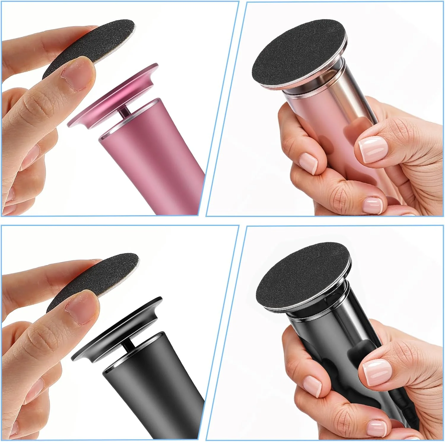 دایمهو دیسکهای سمبادهای قابل تعویض برای سوهان برقی پا، مجموعه 60 عددی سمباده برای پدیکور مردان و زنان، دیسکهای سمبادهای جایگزین ابزار حذف پوست مرده و ترک خورده، درجه زبری 60 دایمهو دیسکهای سمبادهای قابل تعویض برای سوهان برقی پا، مجموعه 60 عددی سمباده برای پدیکور مردان و زنان، دیسکهای سمبادهای جایگزین ابزار حذف پوست مرده و ترک خورده، درجه زبری 60