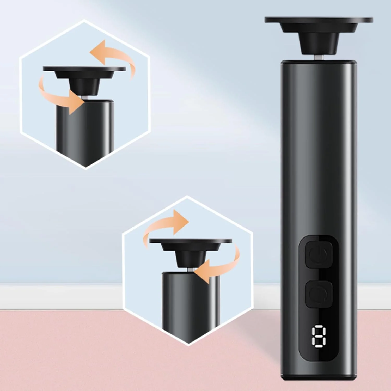 سوهان برقی پدیکور پا - سوهان برقی 2 در 1 - ابزار پدیکور پا، دیسک های سمباده و سرهای سنگ زنی، 9 سرعت برای پوست های مرده، ترک خورده و سفت